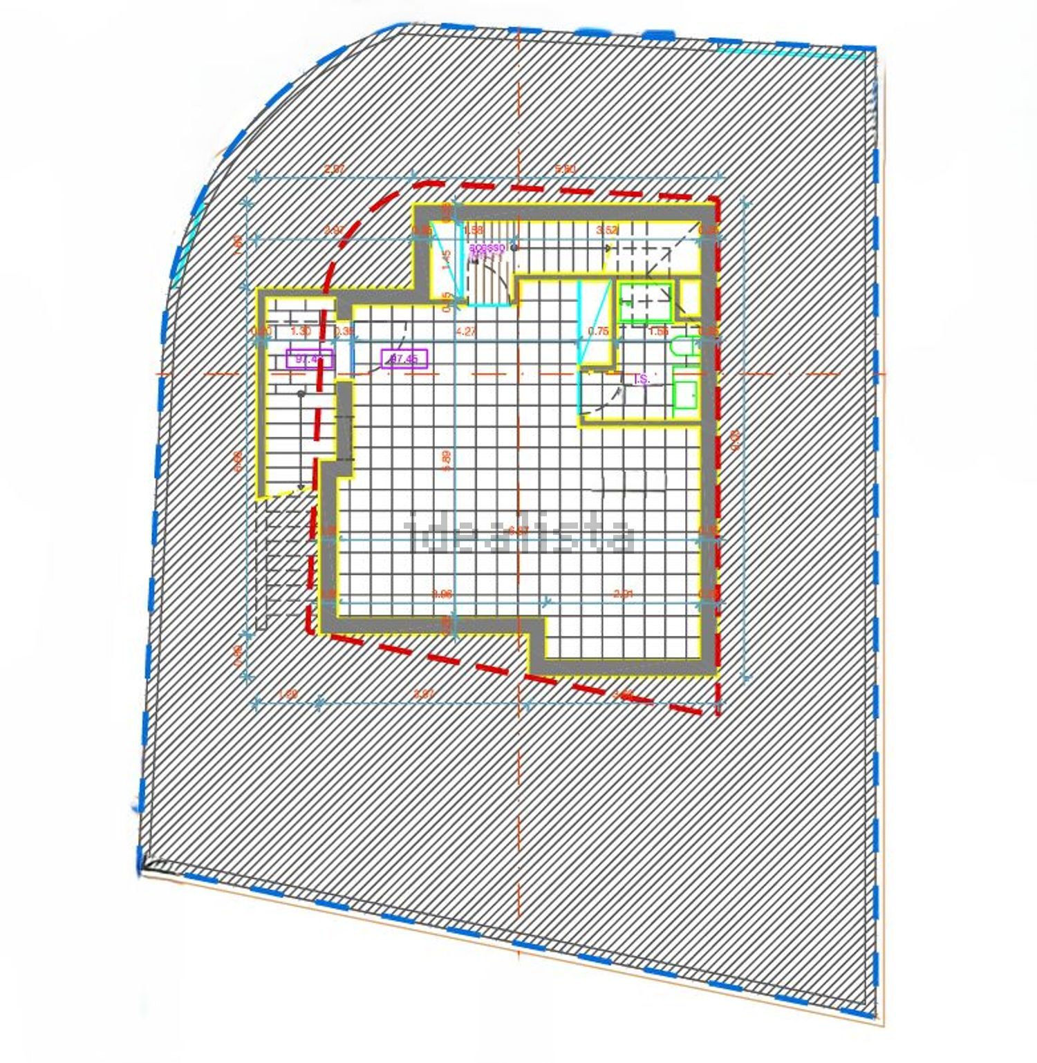 小楼房或独栋别墅出售在Rua Pax Julia, 25 - 平面图