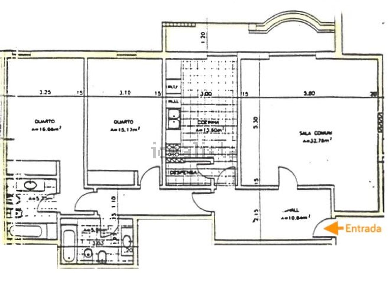 公寓 t2出售在Rua dos Bombeiros Voluntários - 平面图