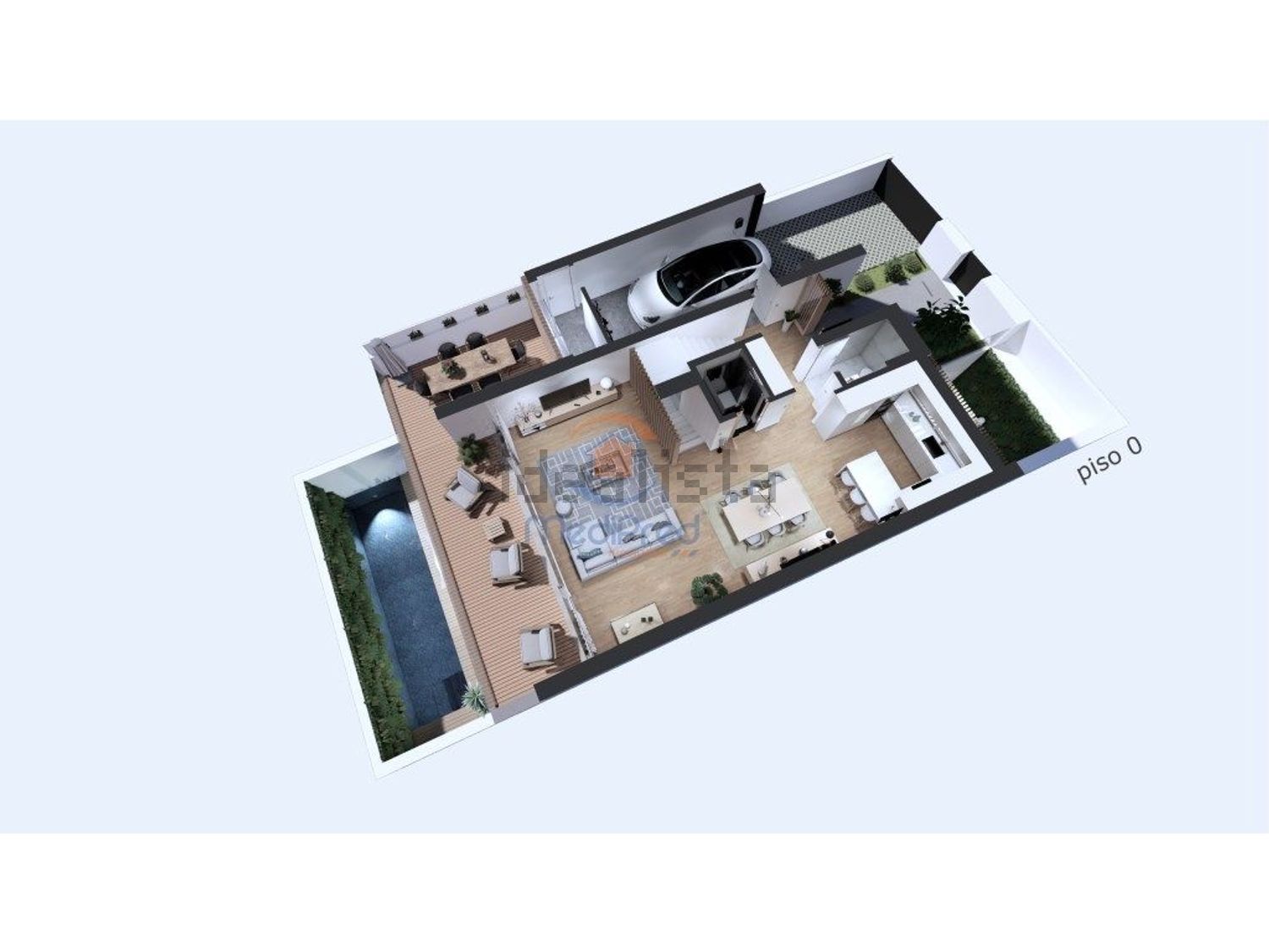 小楼房或独栋别墅出售在Centro - 平面图