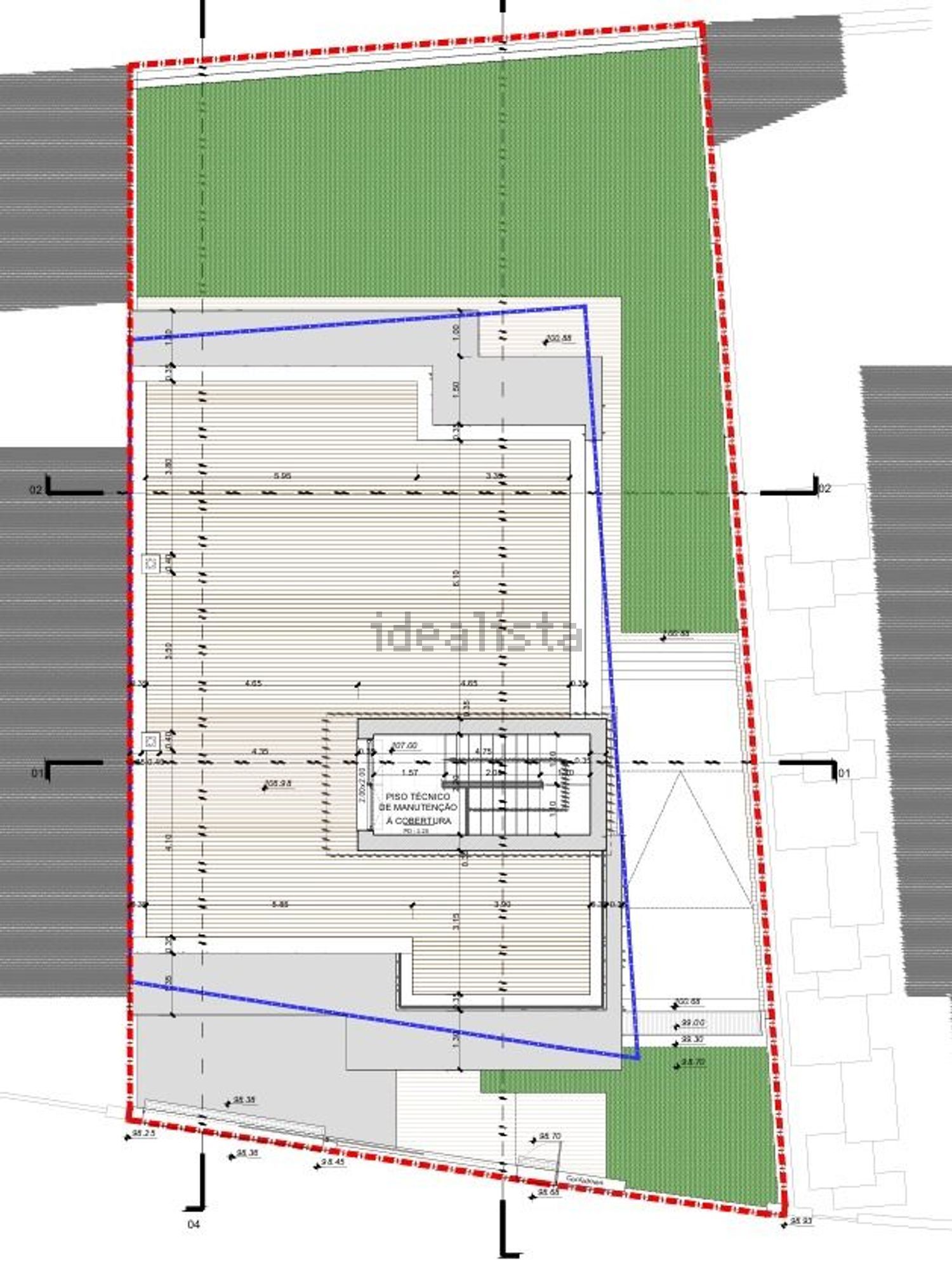 双拼别墅出售在Avenida Raul Brandão, 8 - 平面图