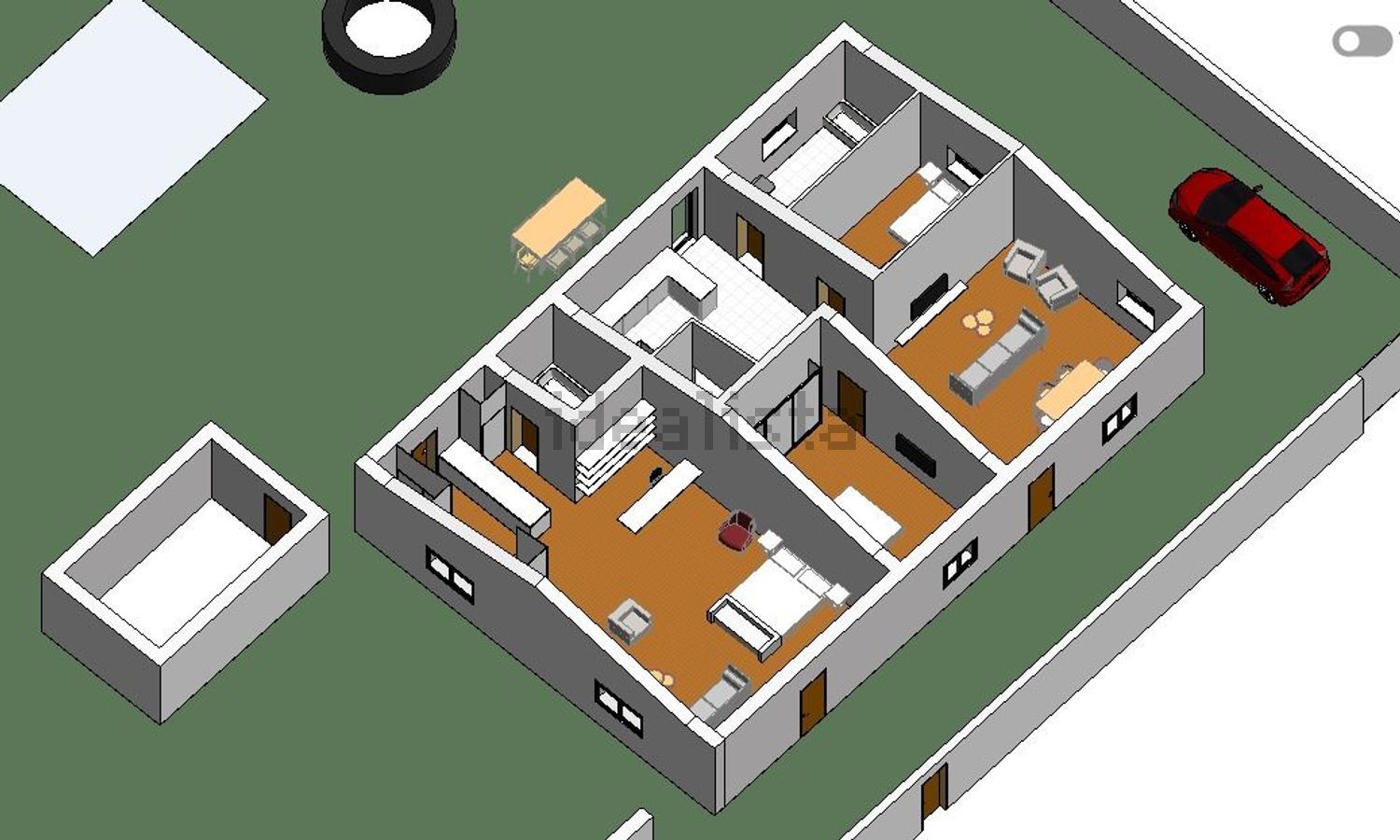 小楼房或独栋别墅出售在Abela - 平面图