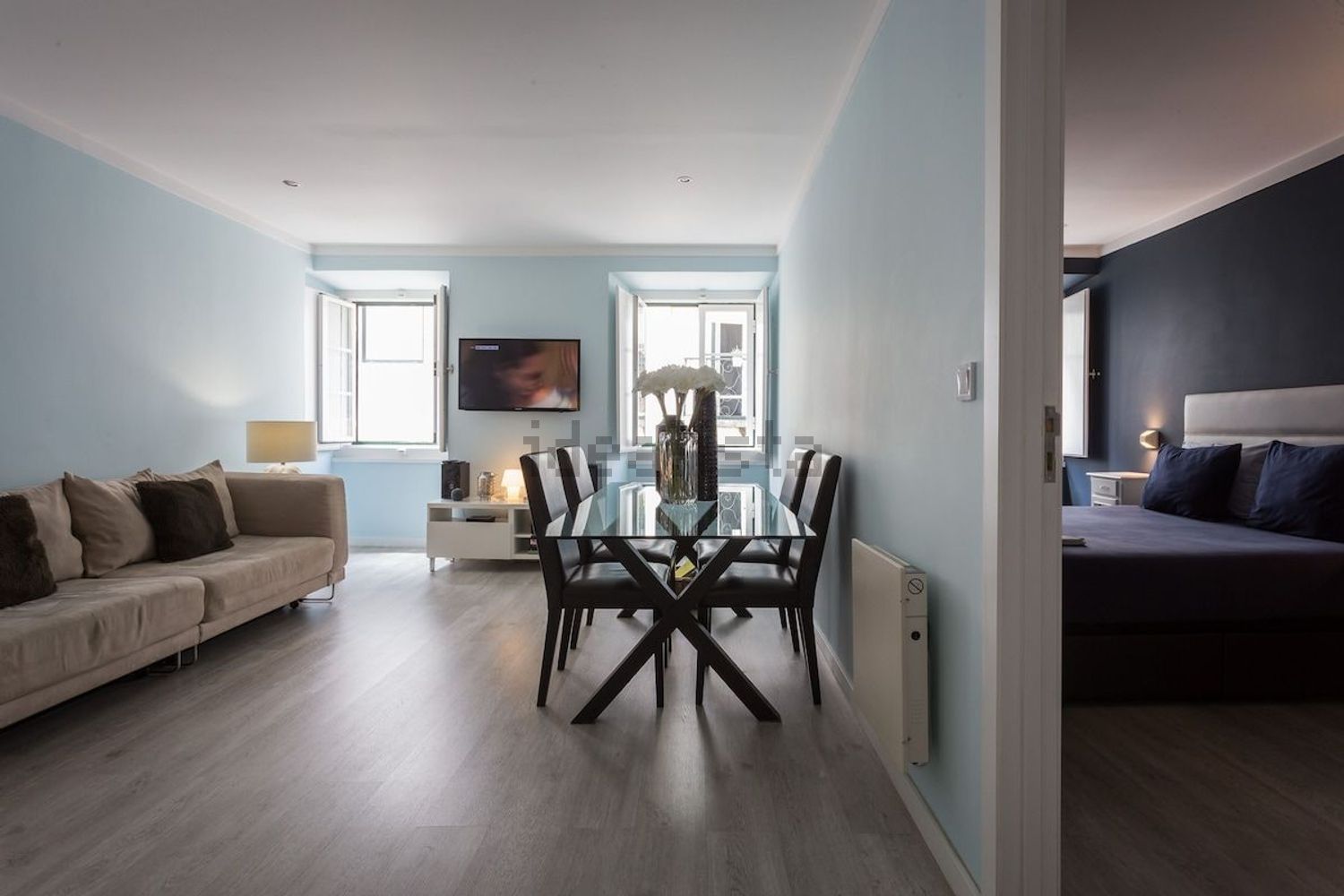 出租公寓 t1在Rua do Diário de Notícias, 58 - 客厅