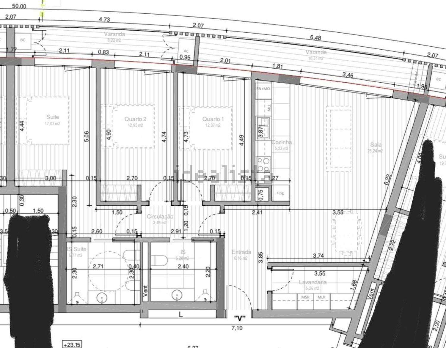 公寓 t3出售在Rua do Rossio, 6 - 平面图