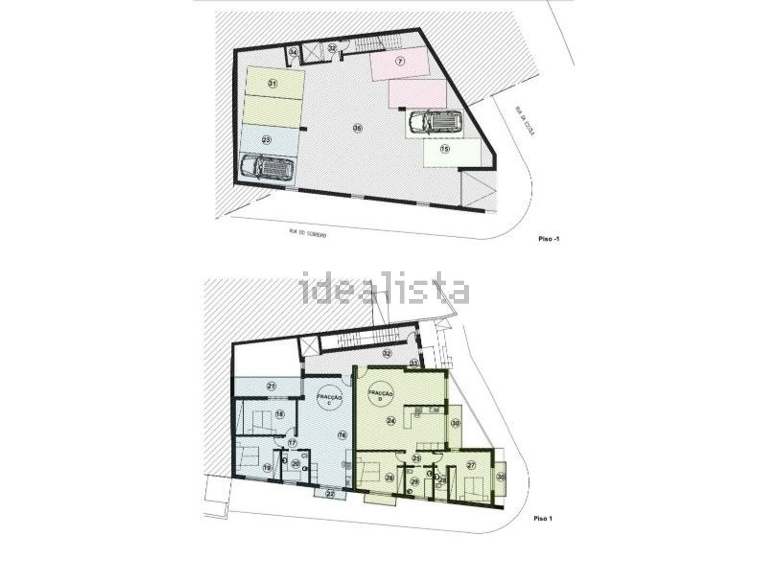 公寓 t2出售在Rua Principal - 平面图