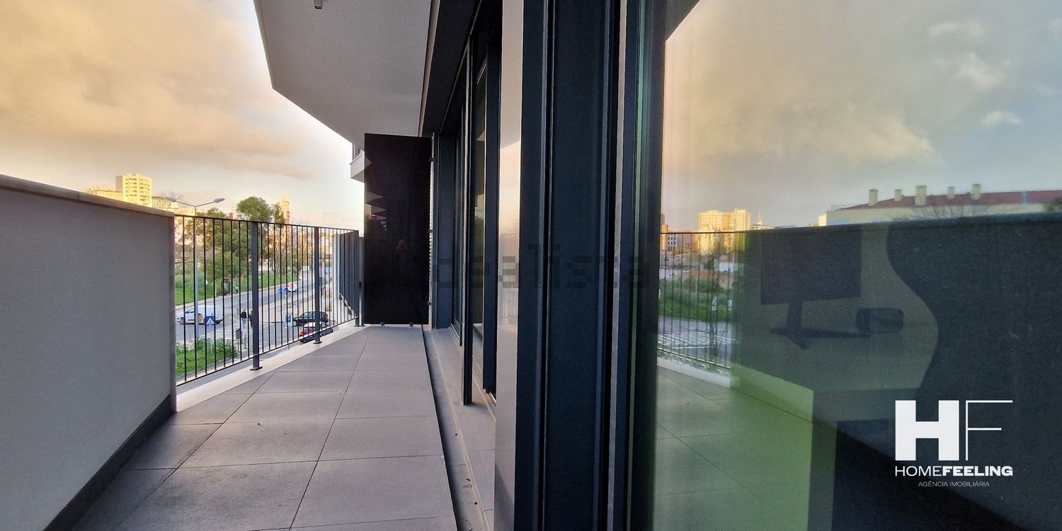 出租公寓 t1在Avenida de Berlim - 阳台