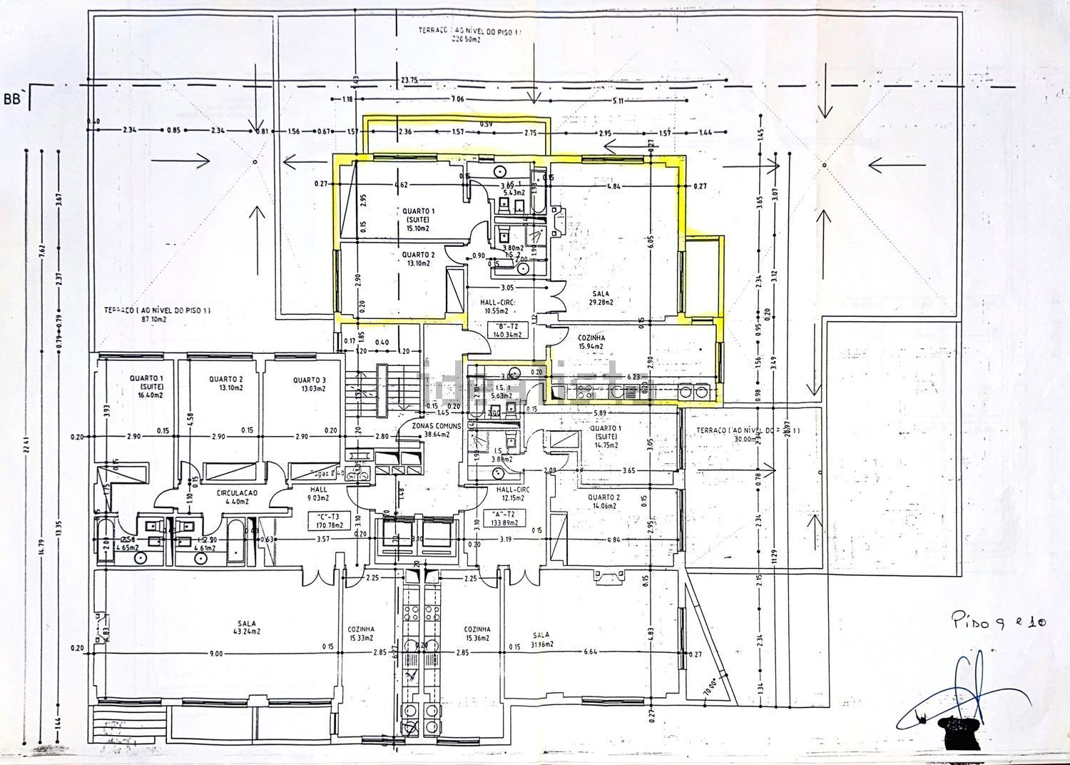 出租公寓 t2在Avenida Edmundo Lima Basto, 7 n - 平面图