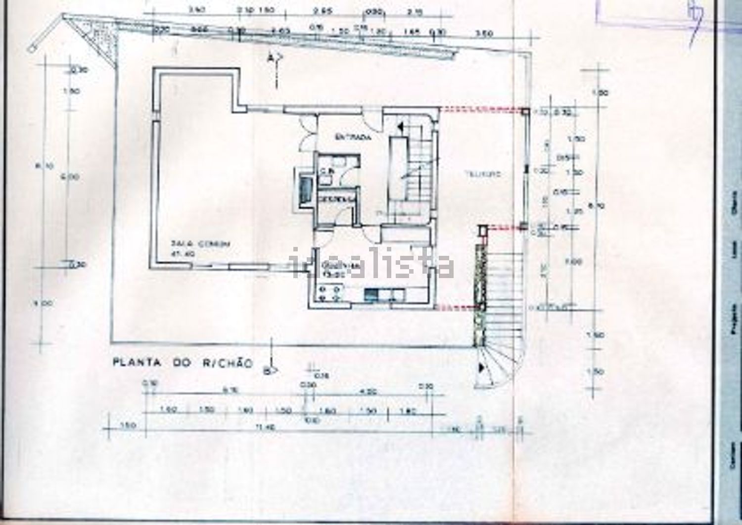 小楼房或独栋别墅出售lapa da serra - 平面图