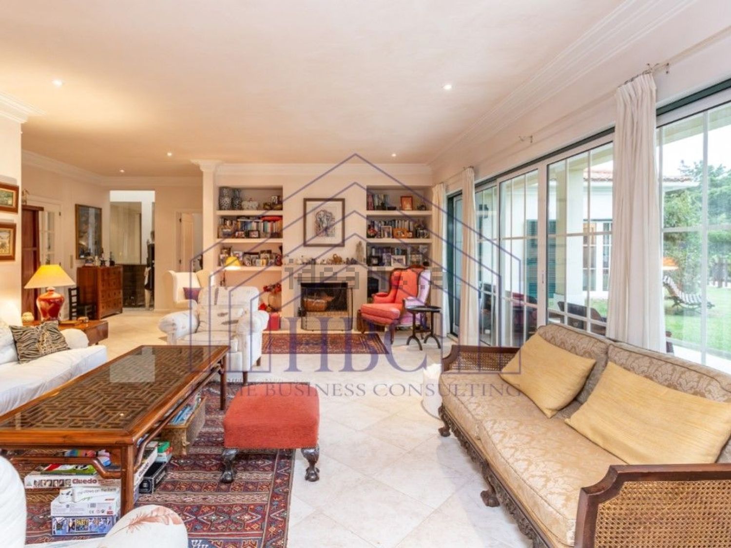 出租小楼房或独栋别墅在Beloura - Penha Longa - 客厅