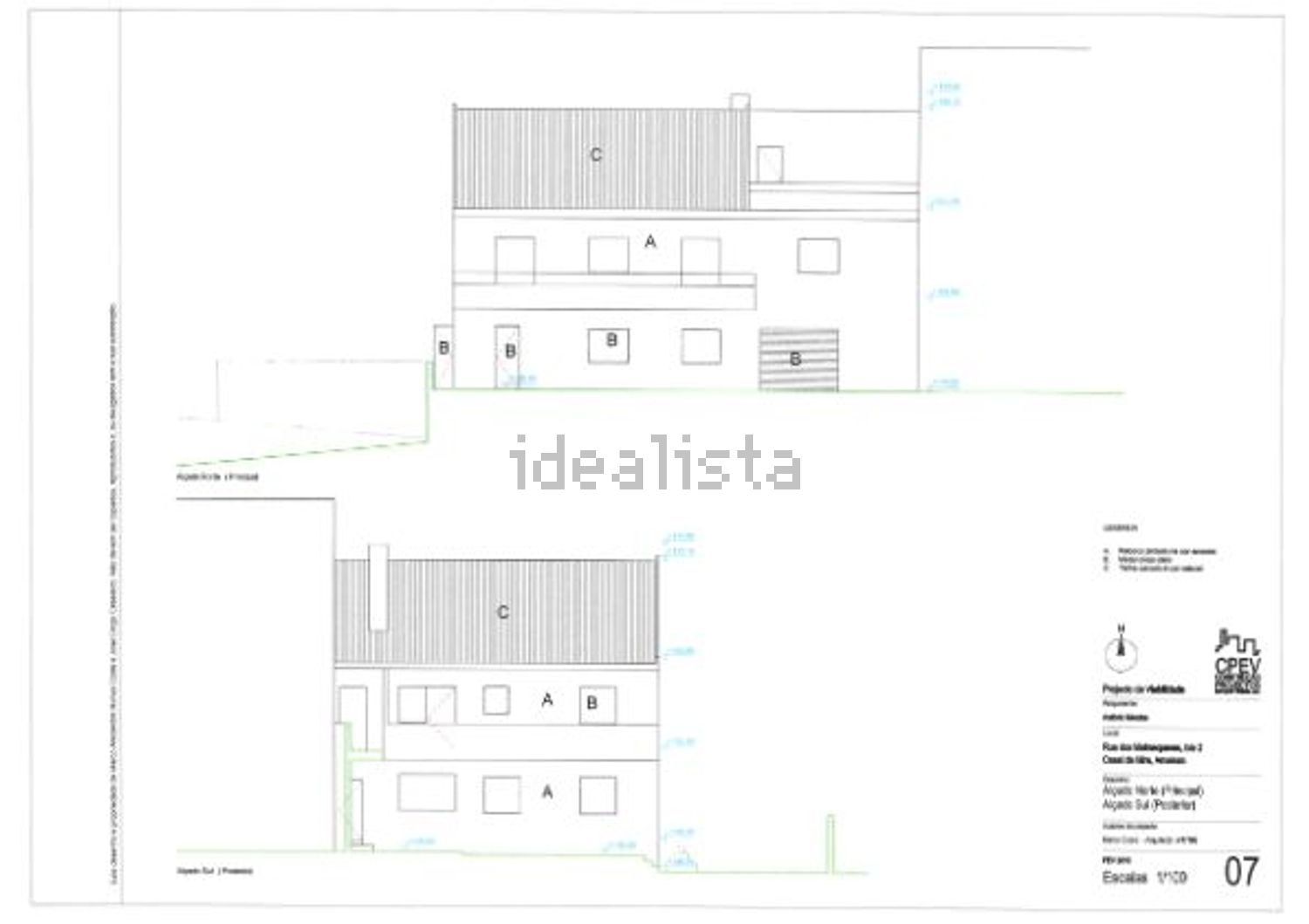 小楼房或独栋别墅出售在Rua dos Malmequeres, 2 - 平面图