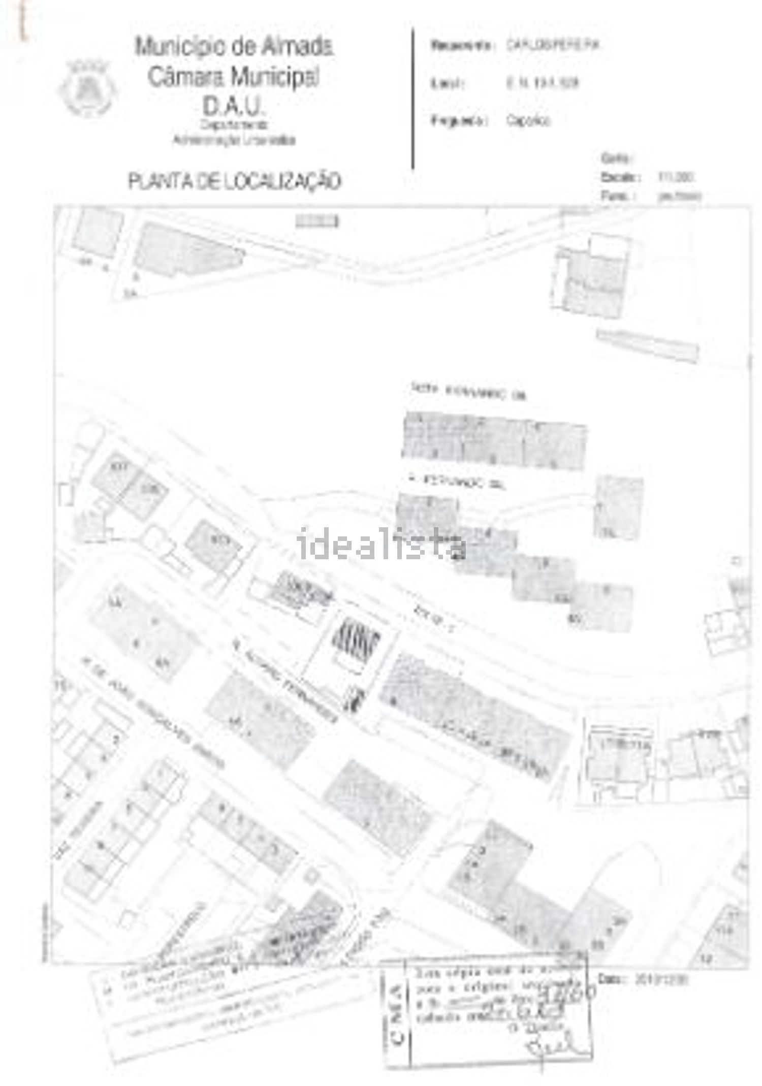小楼房或独栋别墅出售在Estrada Nacional 10 - 平面图