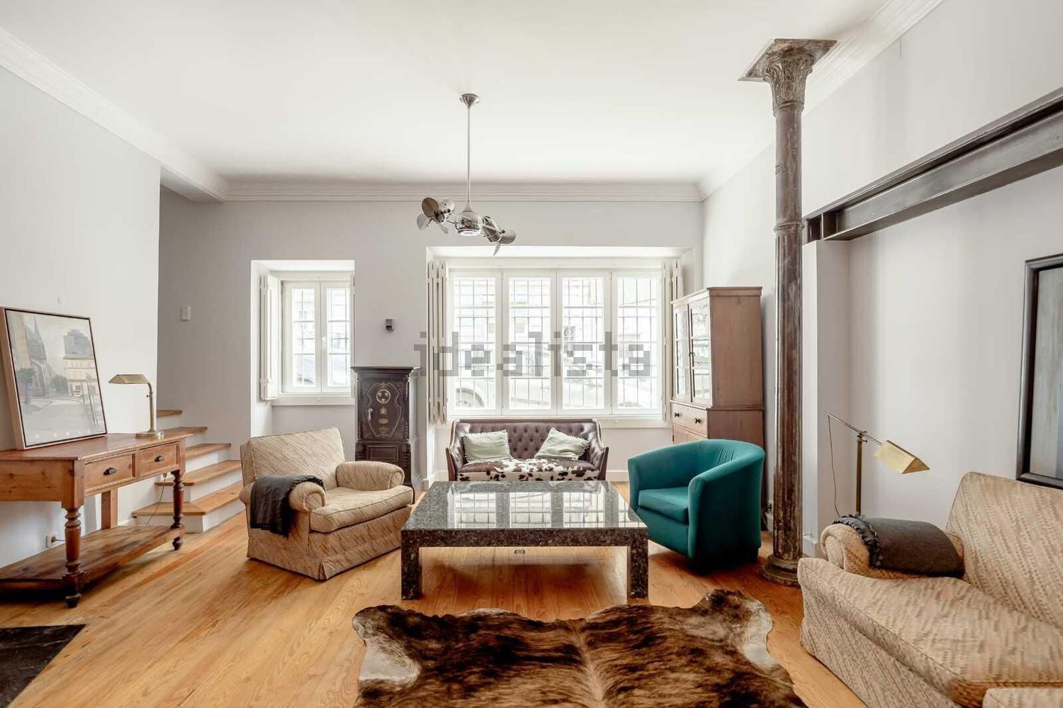 出租复式公寓在Rua das Praças - 客厅