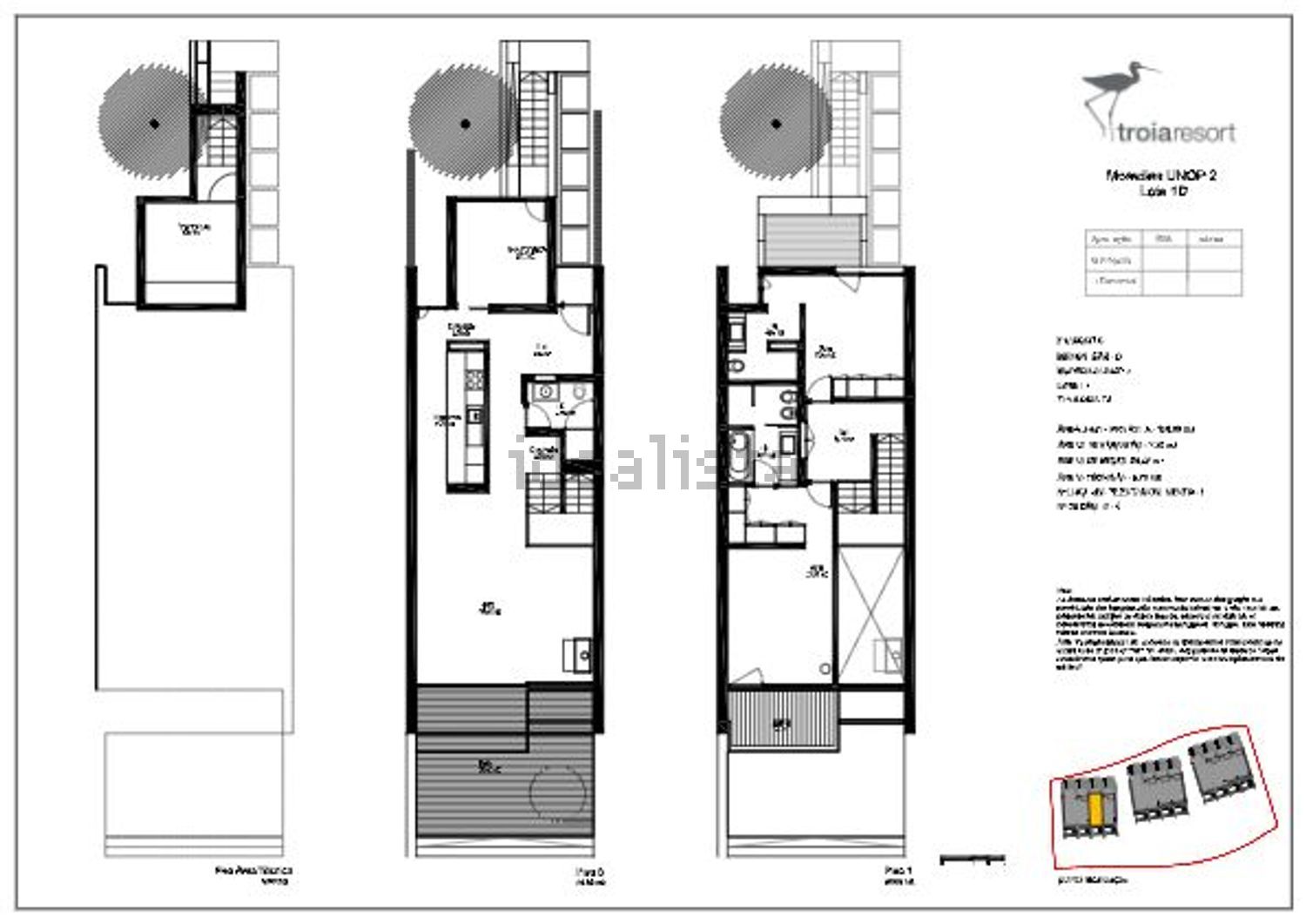 联排别墅出售在Rua dos rosmaninho s/n - 平面图
