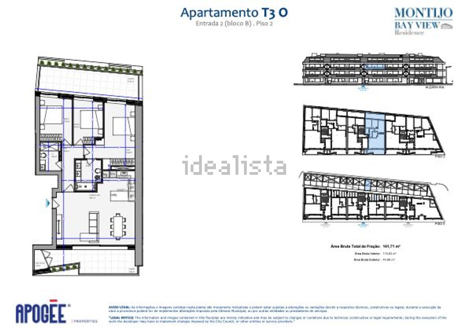 公寓 t3出售在Rua António Semedo, 1 - 平面图