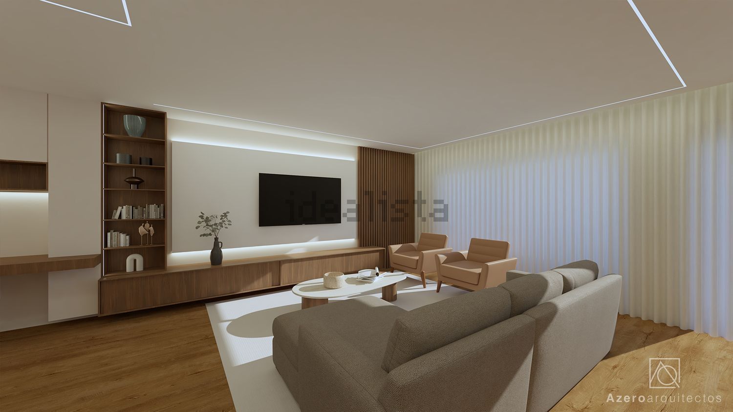 双拼别墅出售在Atalaia e Alto Estanqueiro - Jardia - 客厅