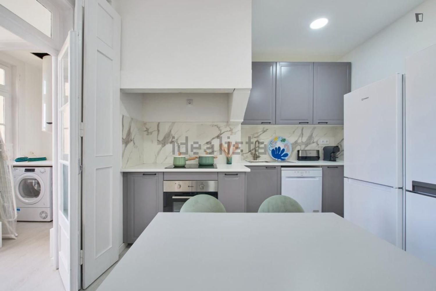 出租房间在Rua Castilho - 厨房