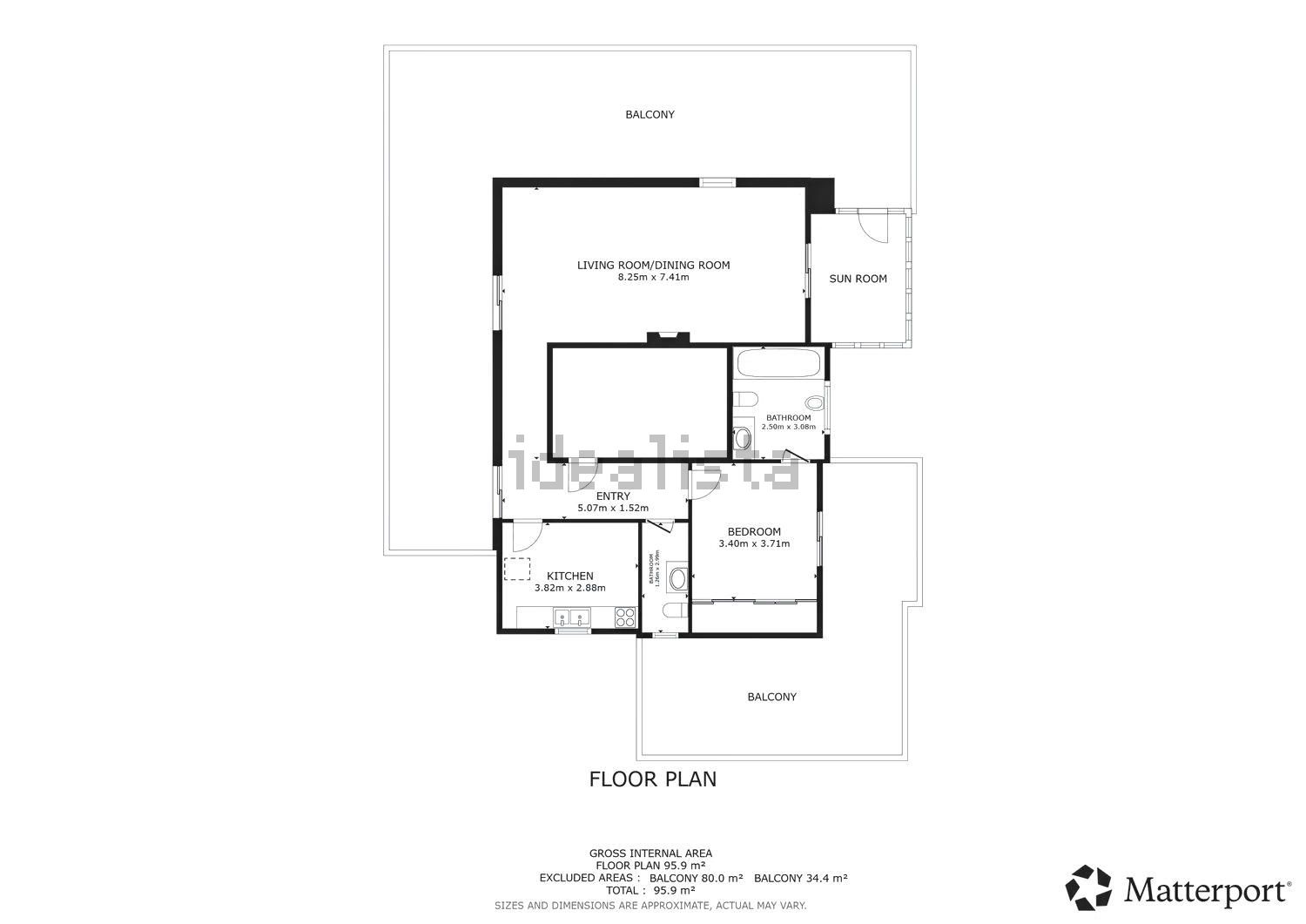 公寓 t1出售在Praceta José Viana, 18 - 平面图