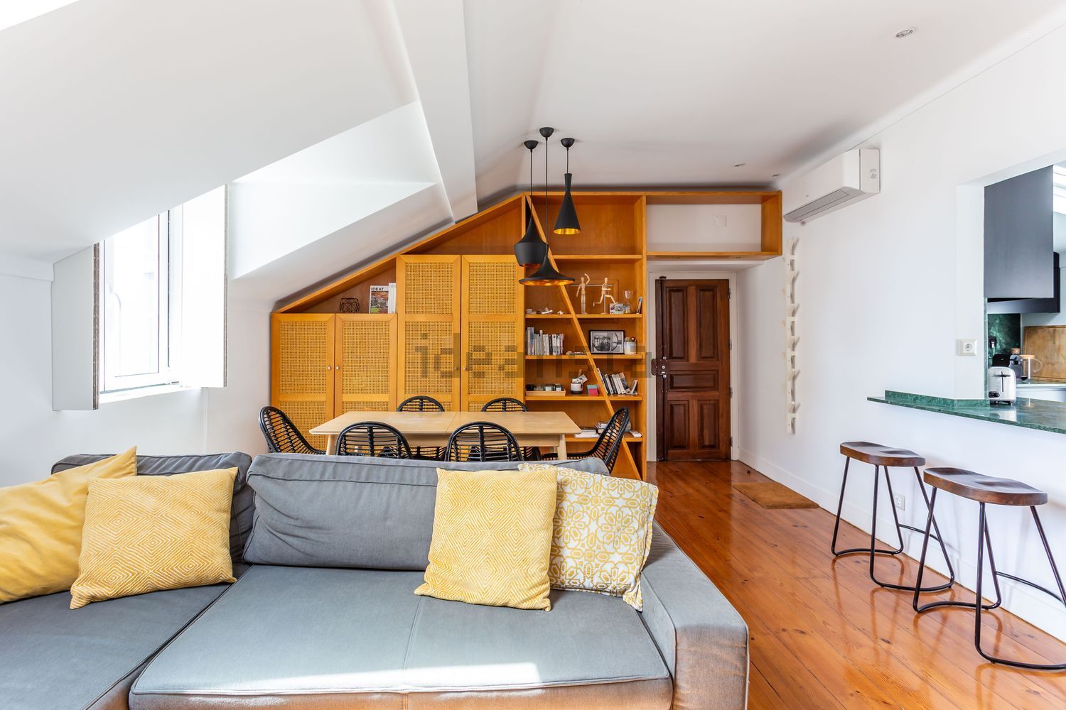 出租公寓 t2在Travessa do Cabral - 客厅