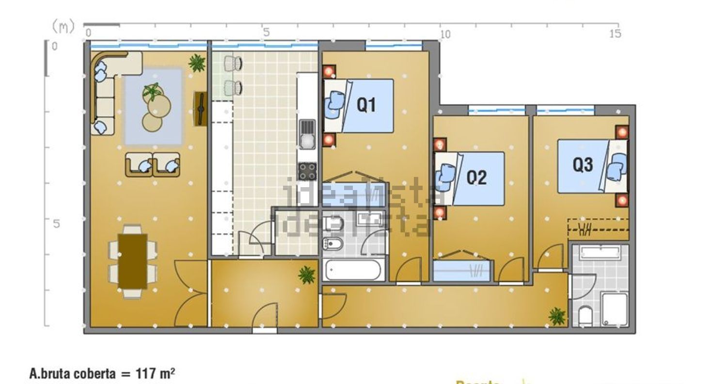 公寓 t3出售在Alameda António Sérgio, 7 - 平面图