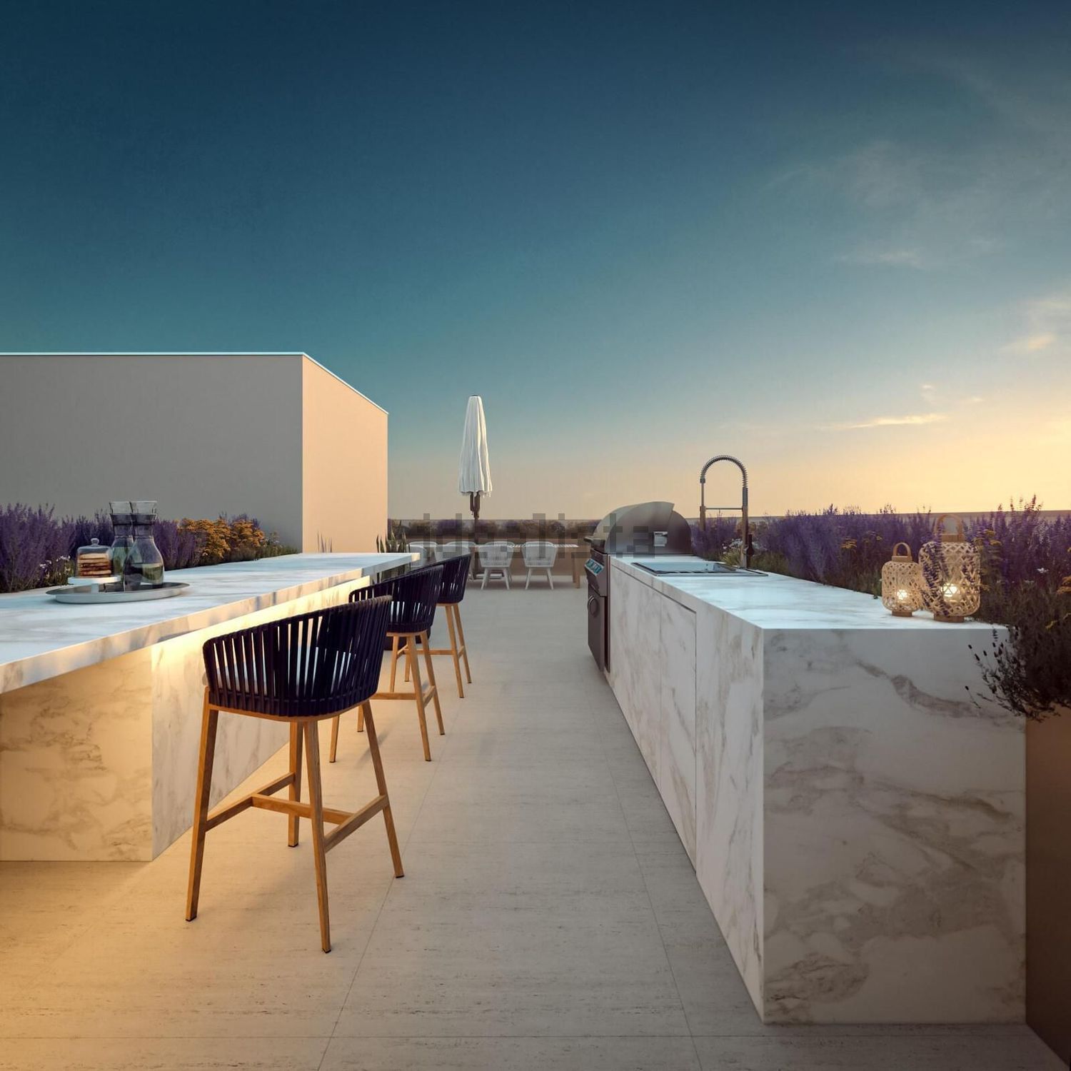 顶层公寓出售在Rua Melo e Sousa - 阳台