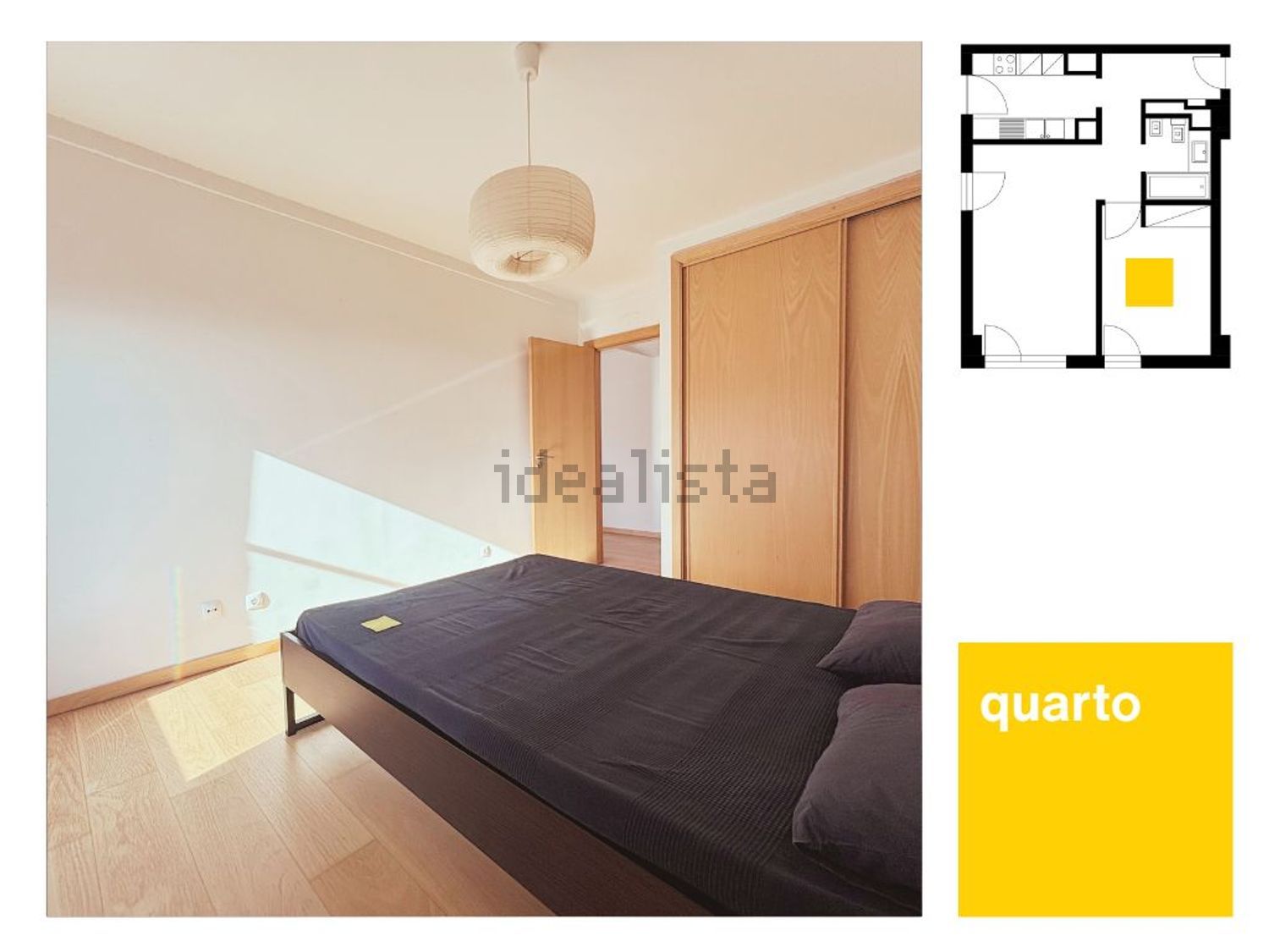 出租公寓 t1在Avenida Dom João II - 卧室