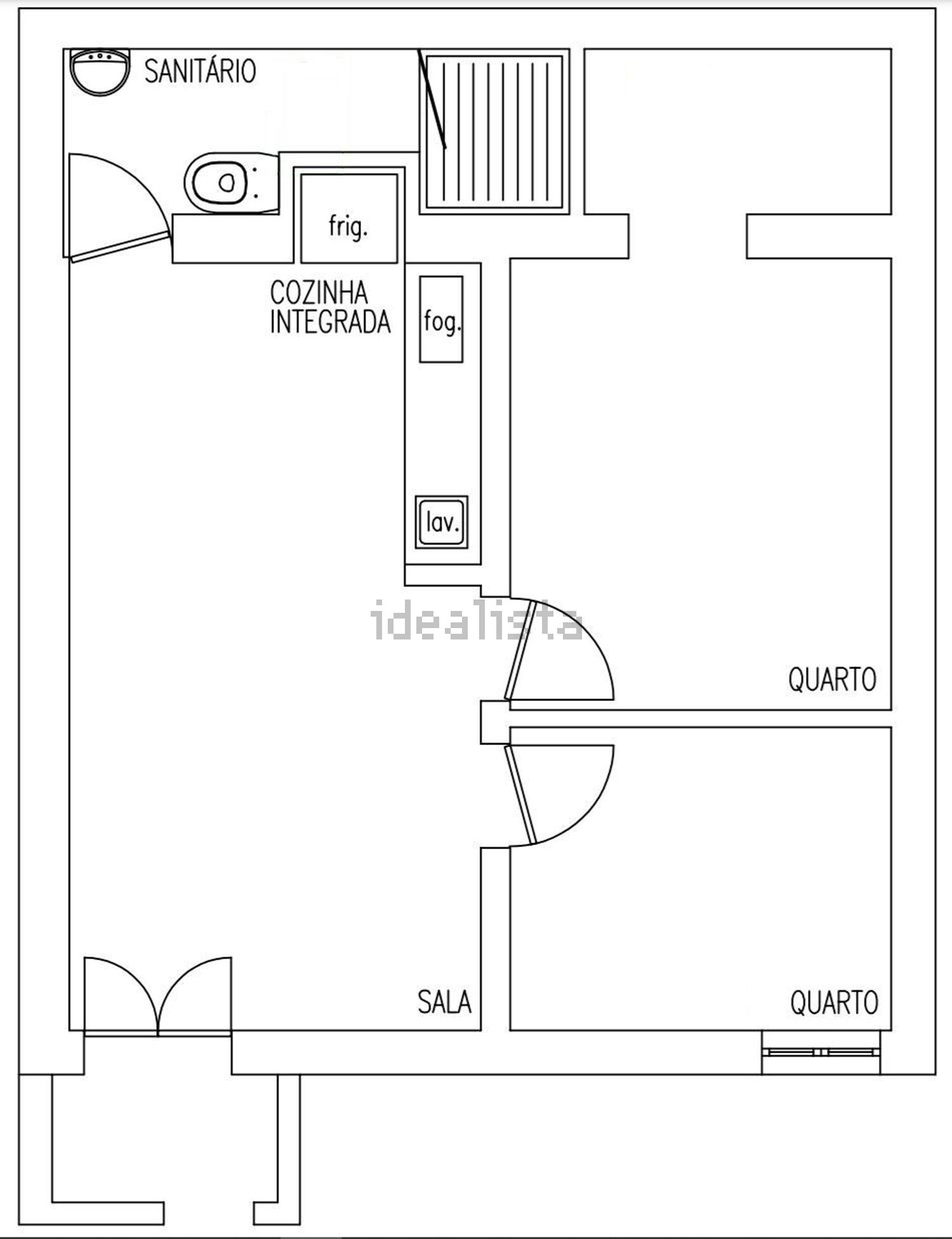 公寓 t2出售在Rua Doutor Gregório Rodrigues Fernandes, 15 - 平面图