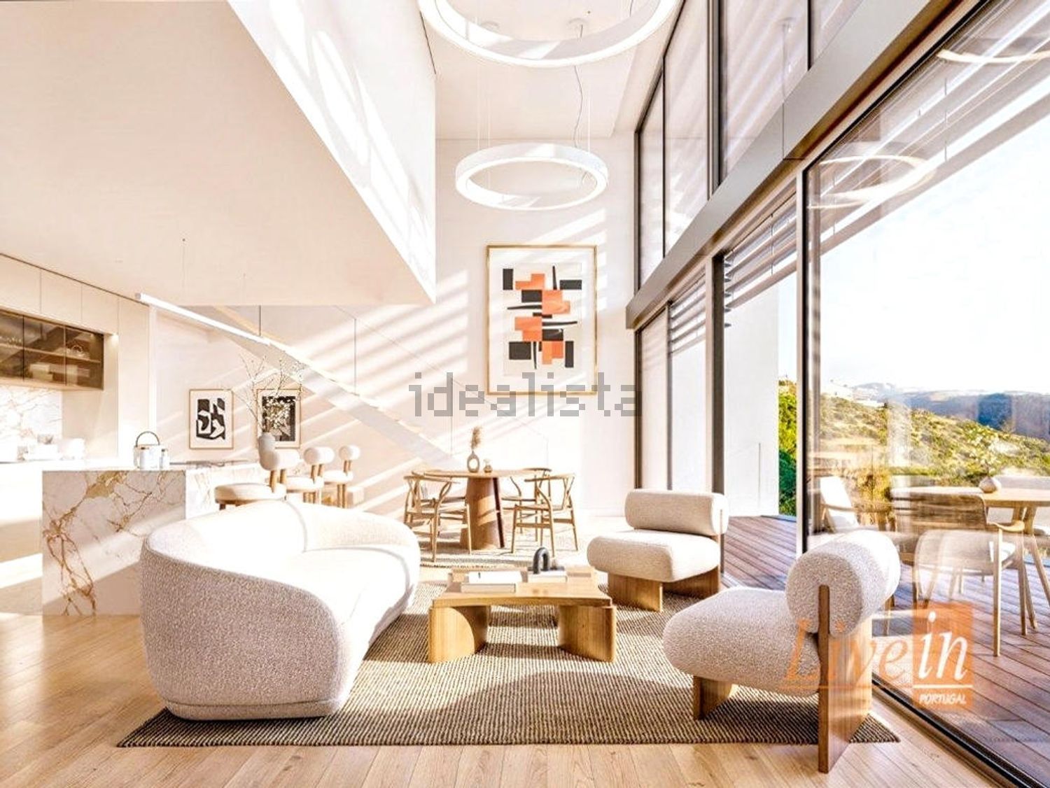 小楼房或独栋别墅出售在Carvoeira - 客厅