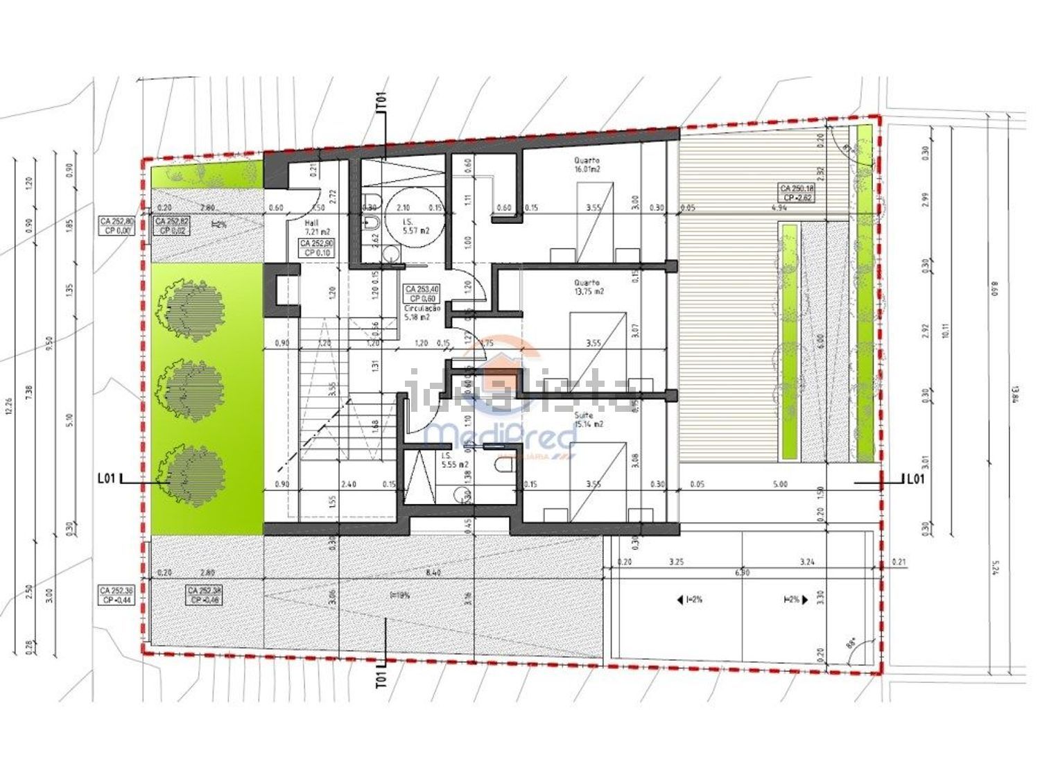 小楼房或独栋别墅出售在Pontinha e Famões - 平面图