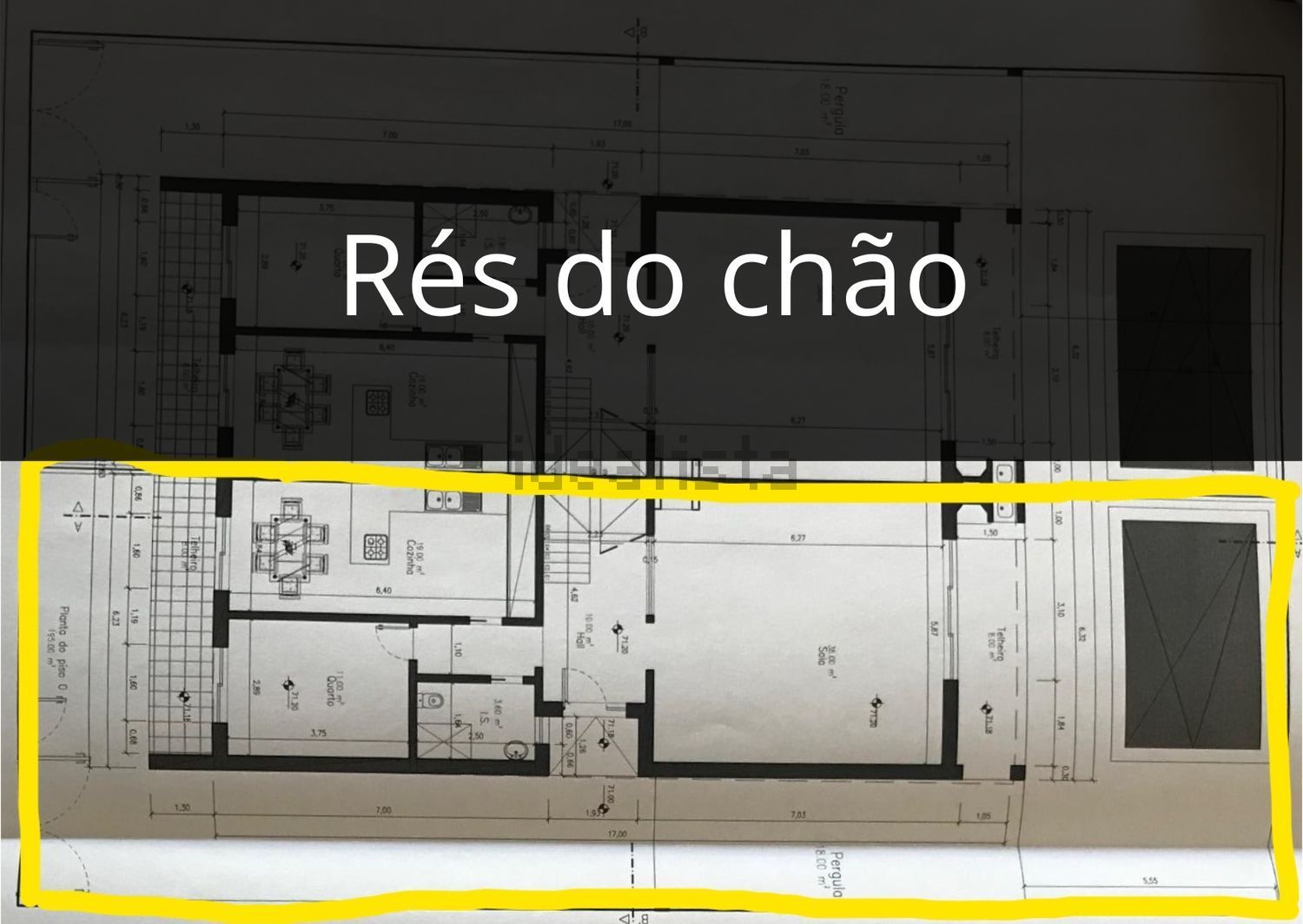 出租双拼别墅在Rua Cidade de Coimbra, 4 - 平面图