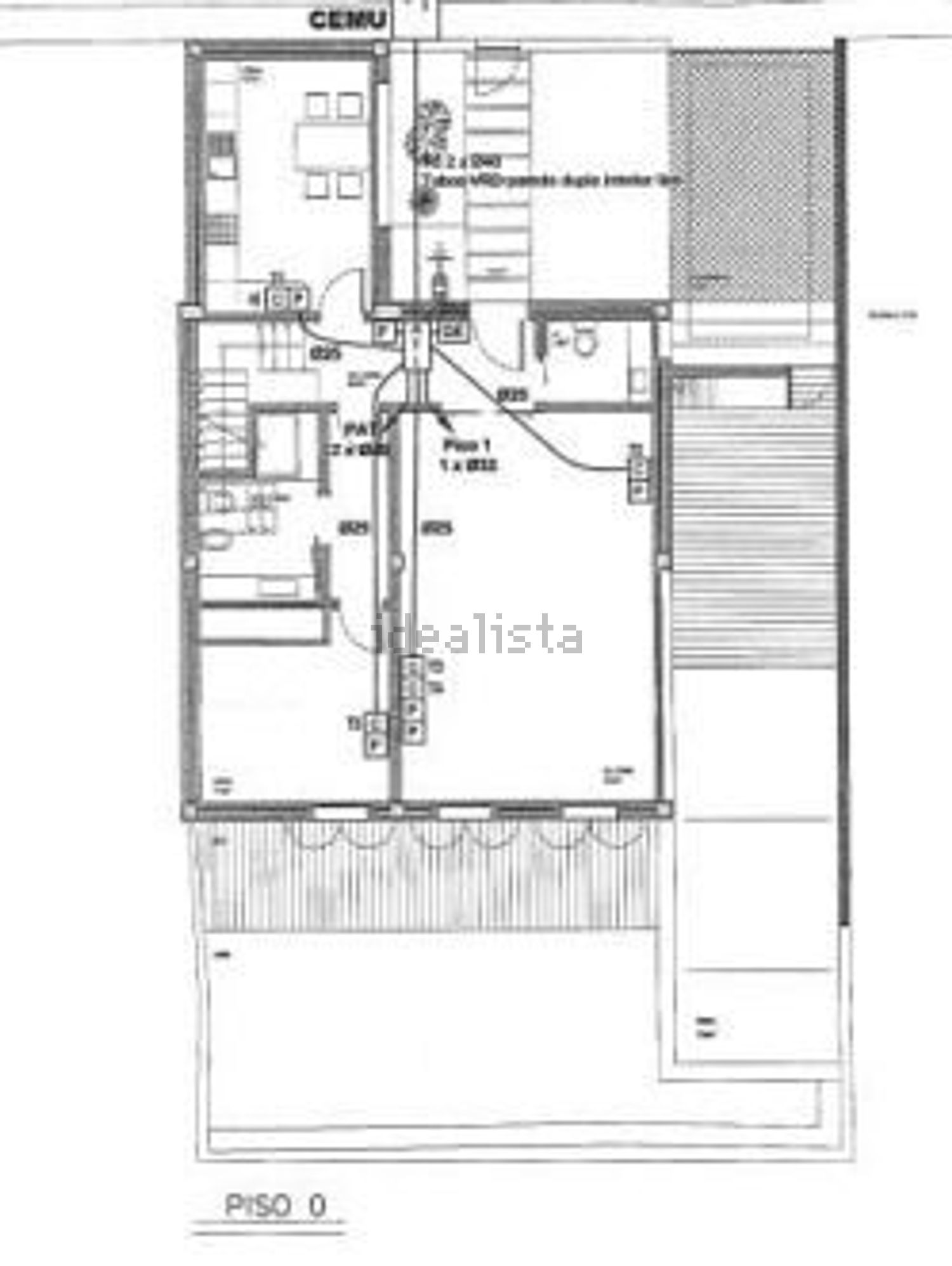 小楼房或独栋别墅出售在Rua da Mondina - 平面图