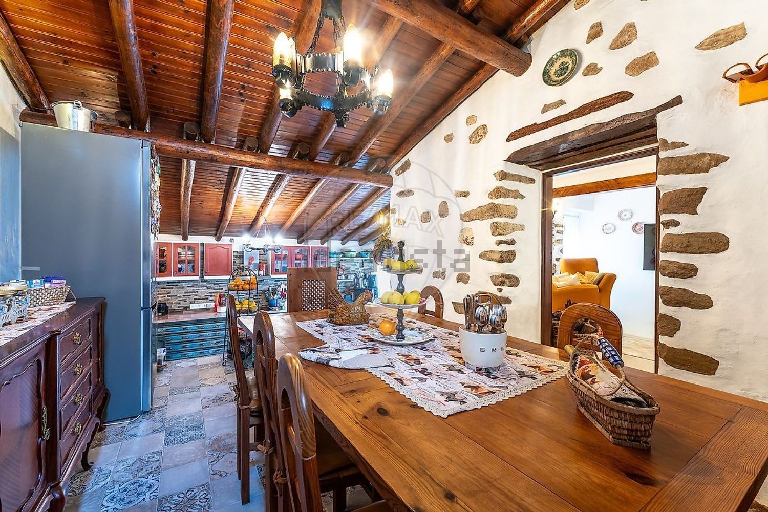 小楼房或独栋别墅出售在Carnota - 客厅