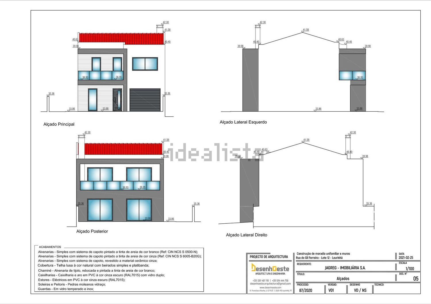 双拼别墅出售在Rua do Gil Ferreira 7 -, 12 - 平面图