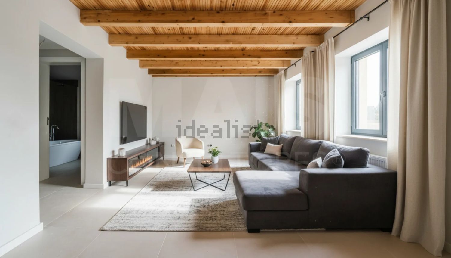 小楼房或别墅出售在São Bartolomeu dos Galegos e Moledo - 客厅