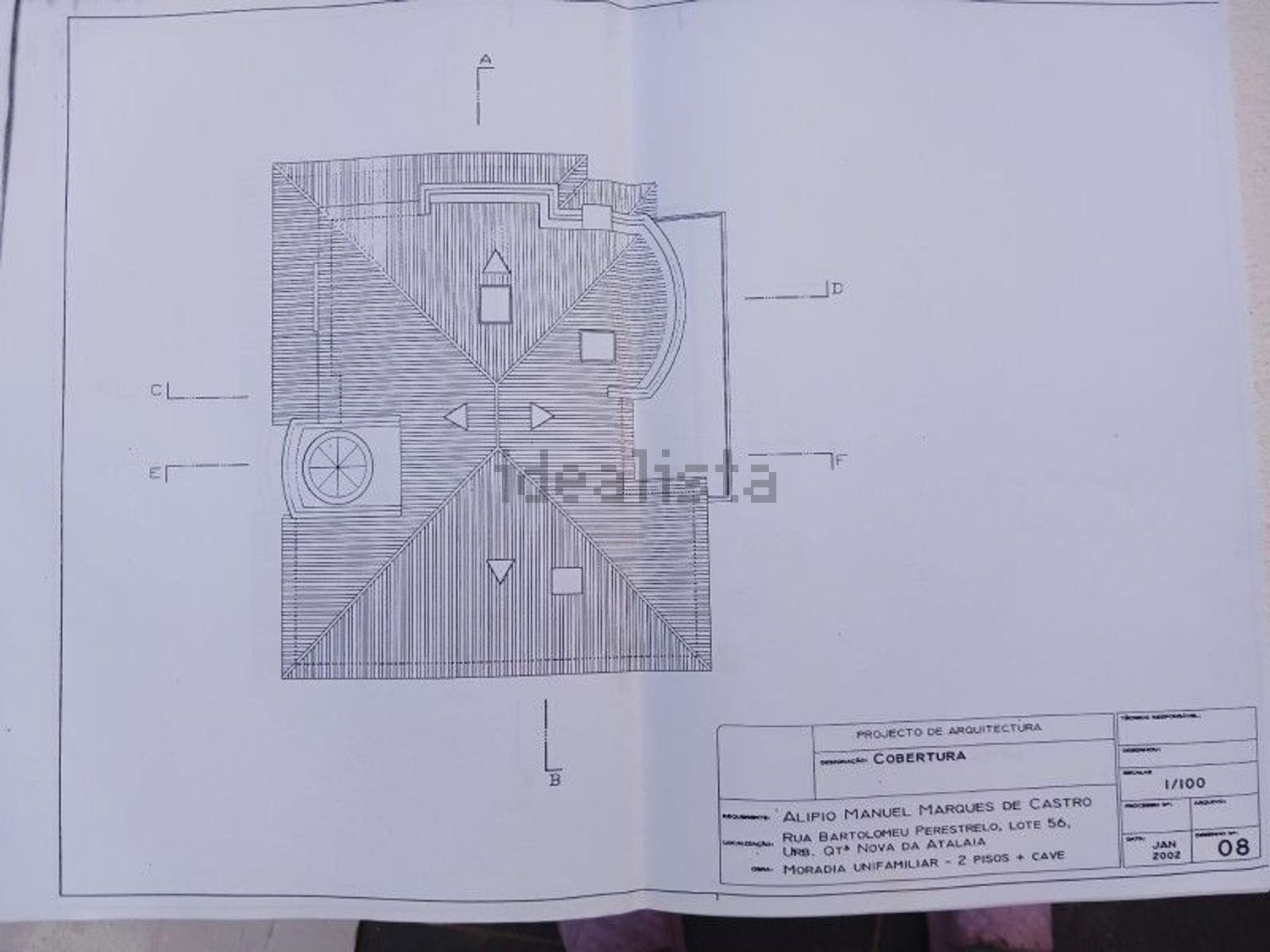 小楼房或独栋别墅出售在Rua Bartolomeu Perestelo, 189 - 平面图