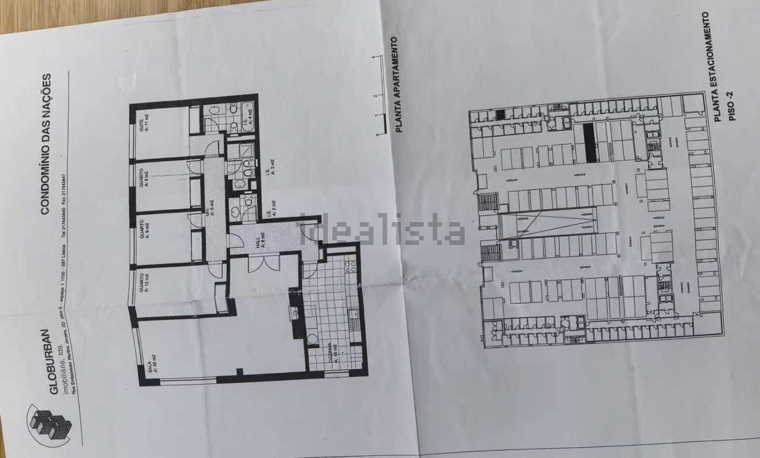 公寓 t4出售在Rua das Caravelas - 平面图
