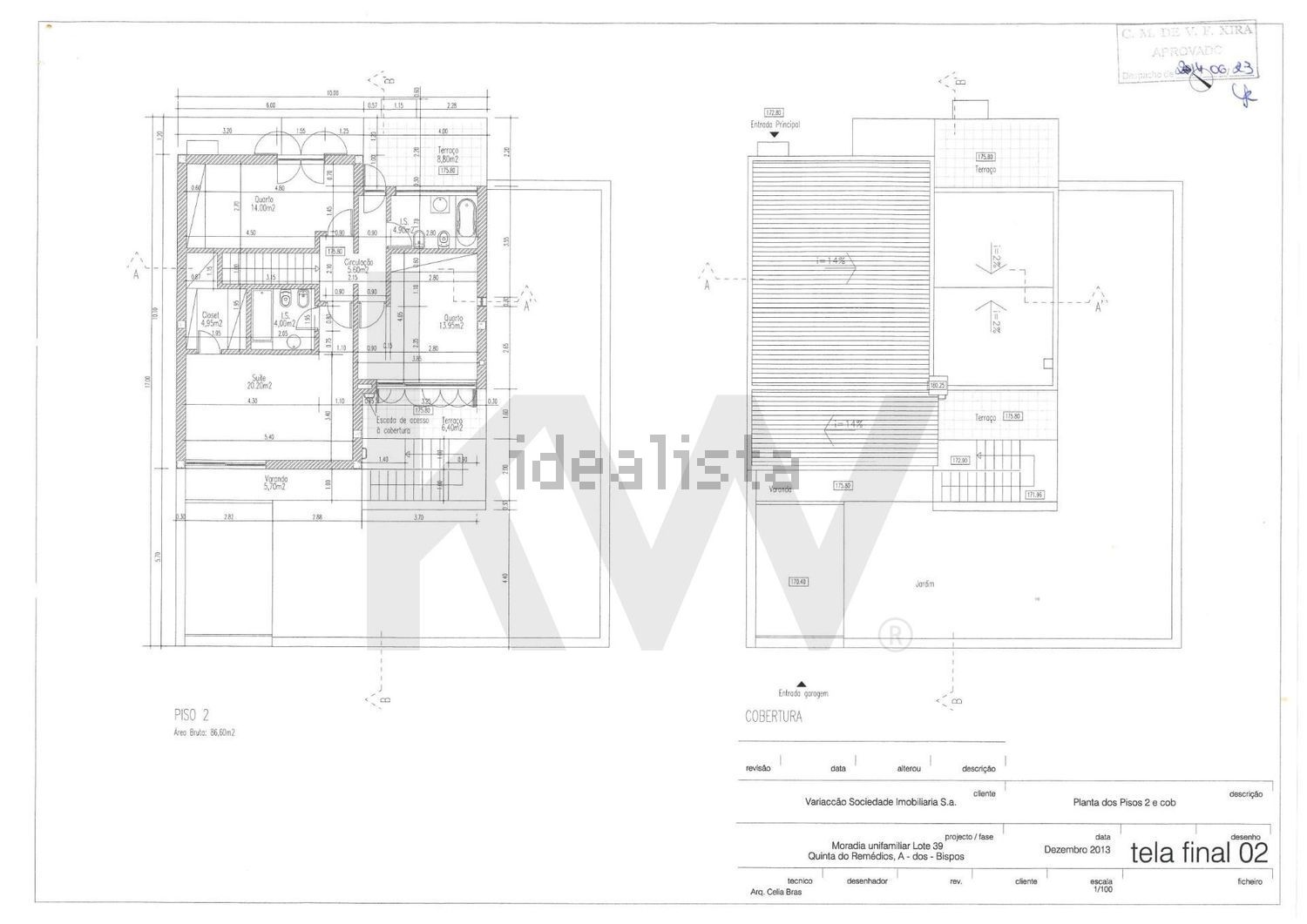 小楼房或别墅出售在Vila Franca de Xira - 平面图