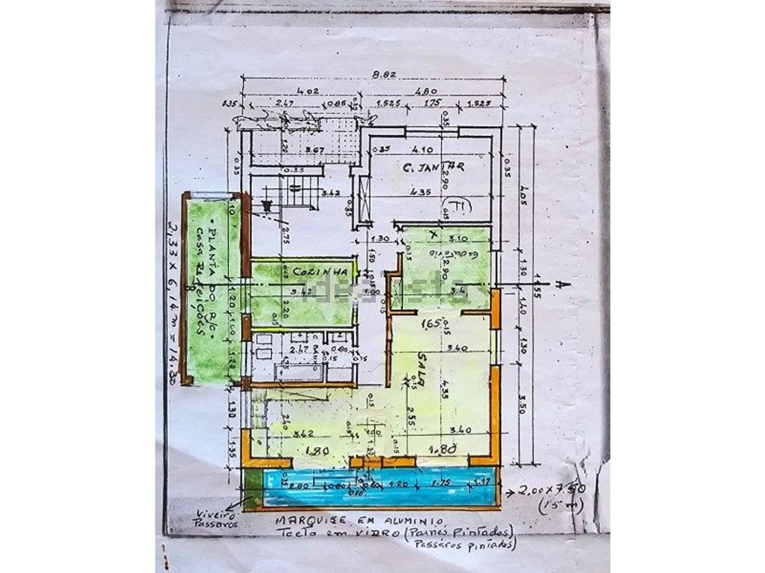 小楼房或独栋别墅出售在Rua Zambujal, 263 a - 平面图