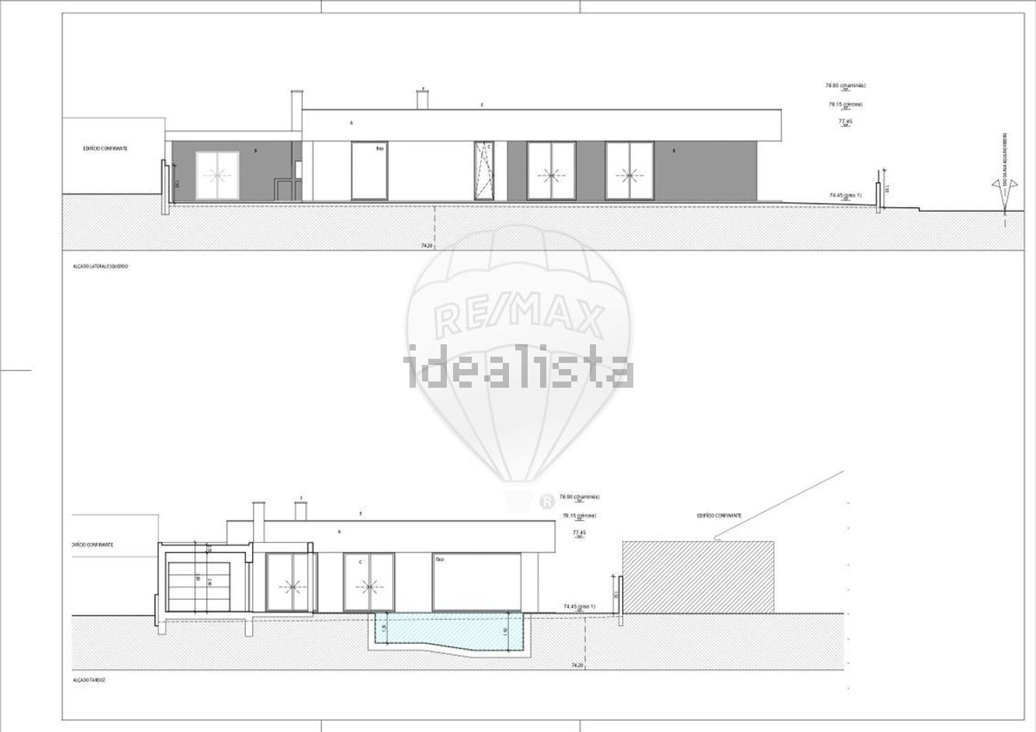 小楼房或独栋别墅出售在Rua Aquilino Ribeiro - 平面图