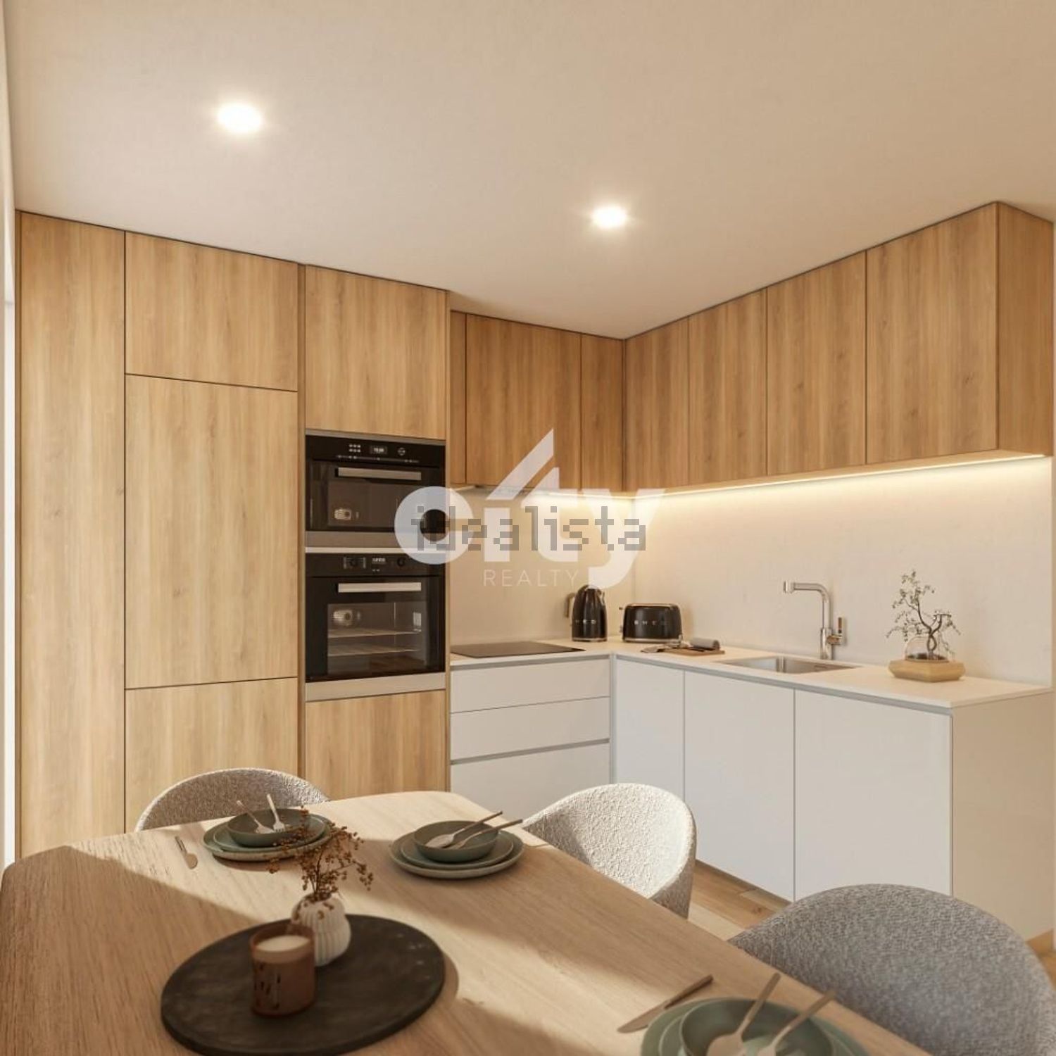 公寓 t2出售在Rua Eurico Rodrigues Lima, 3 a - 厨房