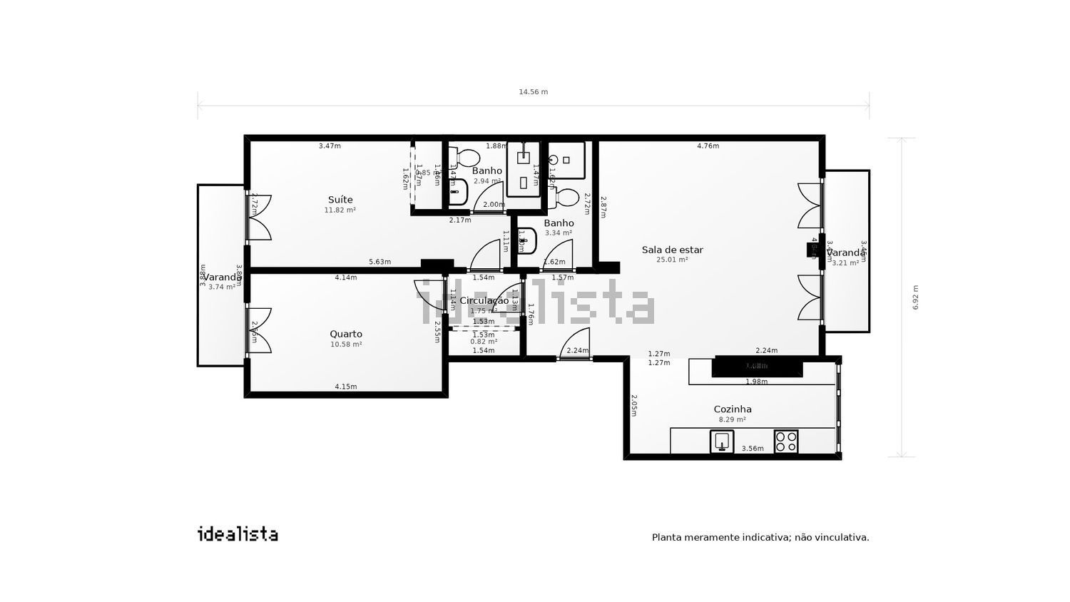 出租公寓 t2在Rua Luís Pastor de Macedo - 平面图