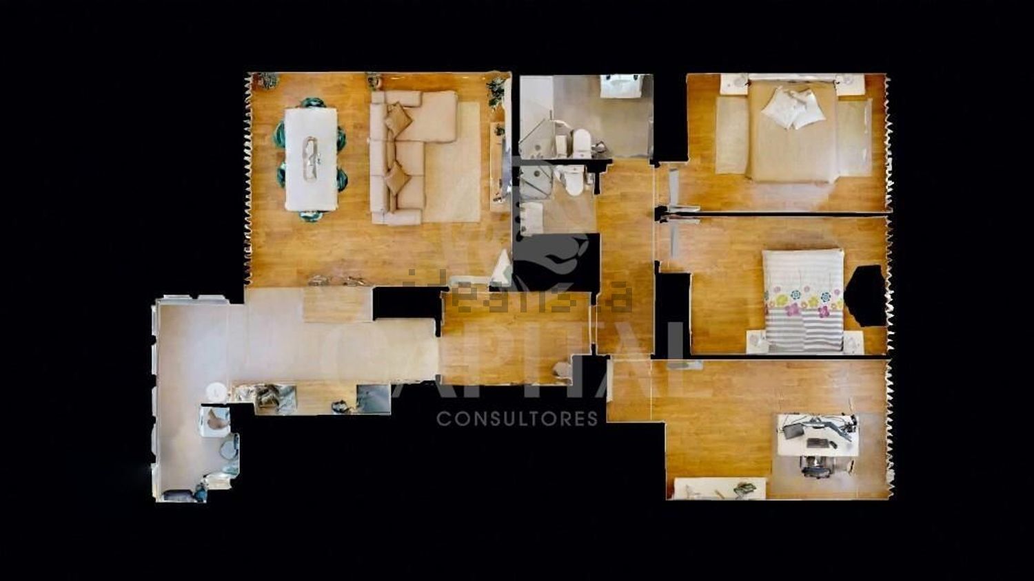 出租公寓 t3在Alto dos Moinhos - 平面图