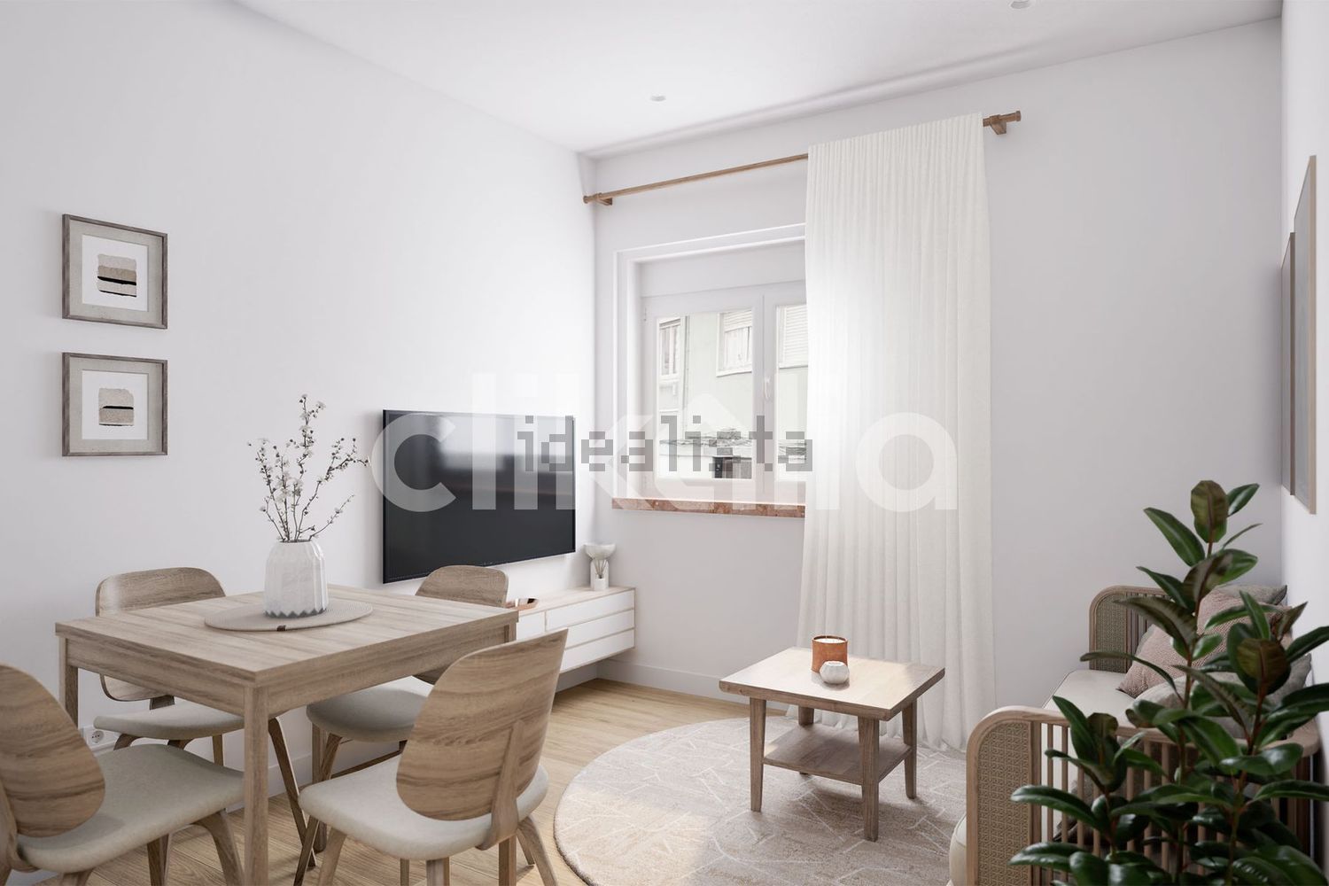 公寓 t1出售在Rua Comandante Sacadura Cabral - 客厅