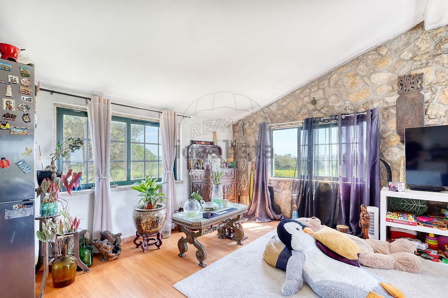 小楼房或独栋别墅出售在Rua da Horta - 客厅