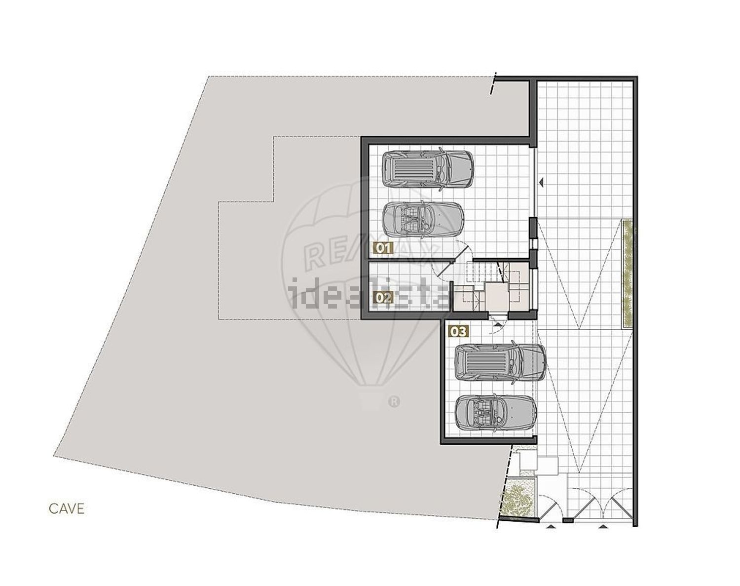 小楼房或独栋别墅出售在Rua Antero de Quental - 平面图