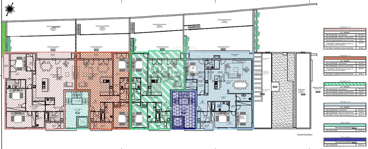 公寓 t3出售在Rua Belo Horizonte - 平面图