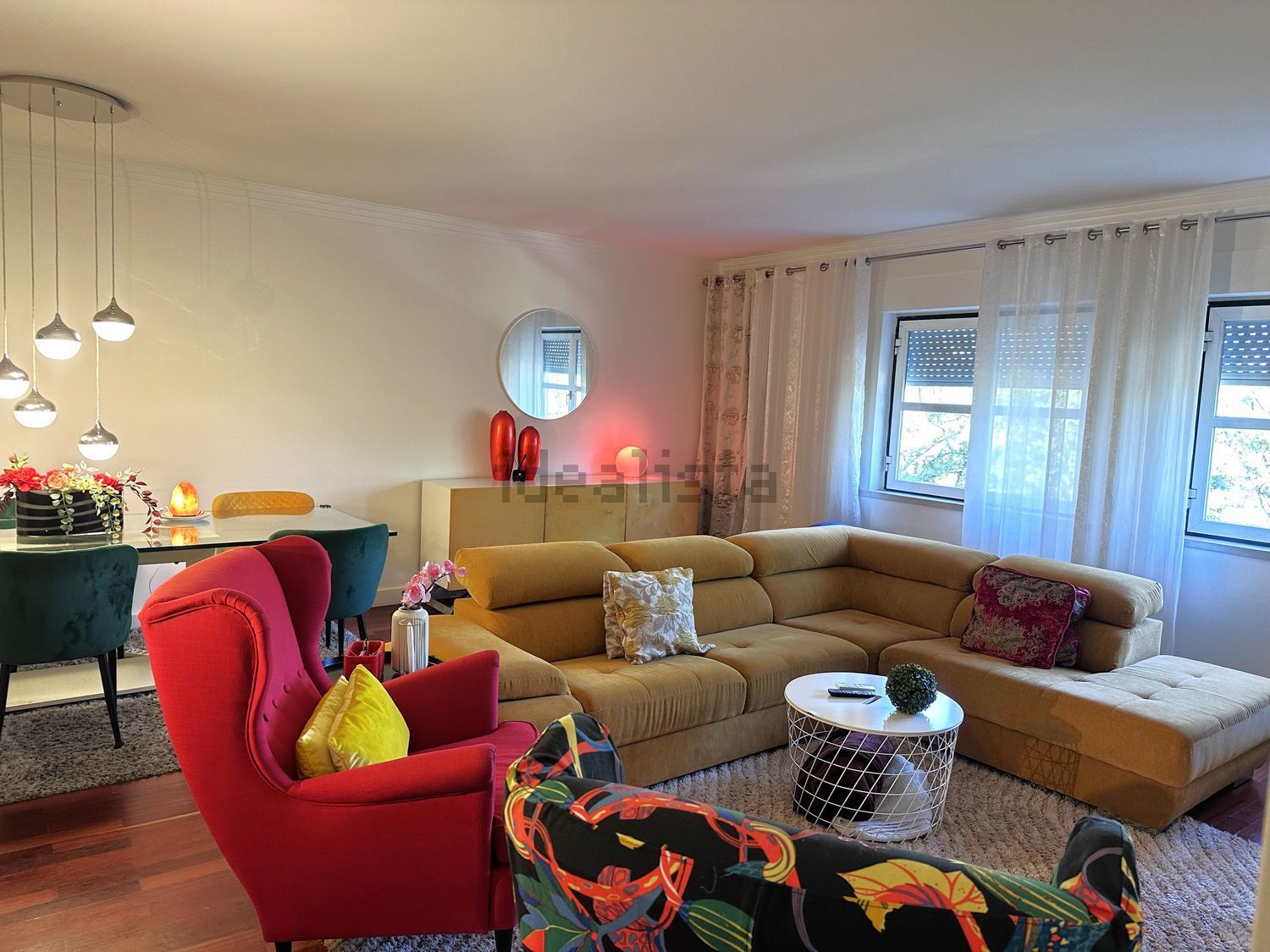 出租公寓 t2Calçada do Poço, 2 - 客厅