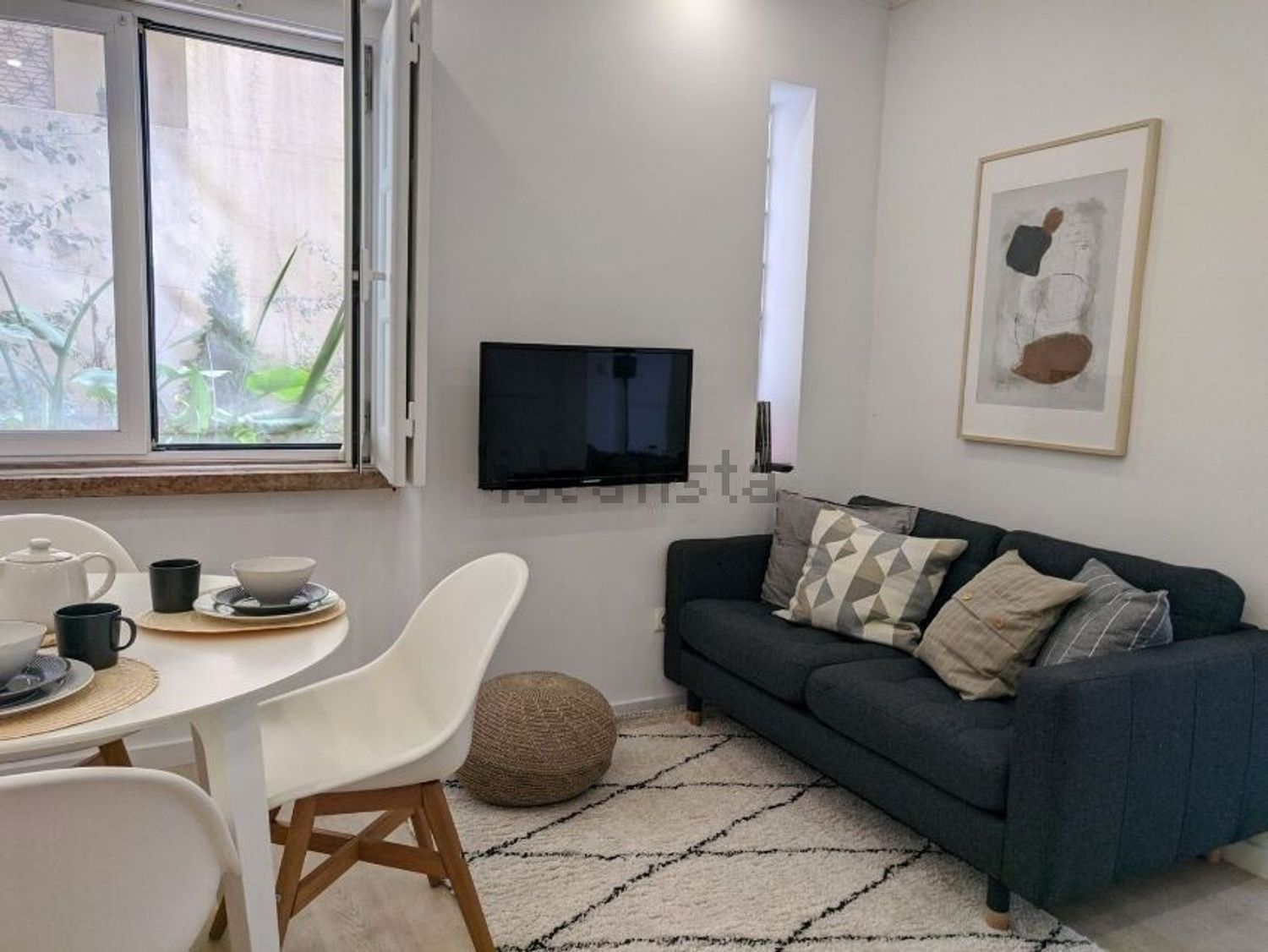 出租公寓 t1Calçada Necessidades, 66 - 客厅