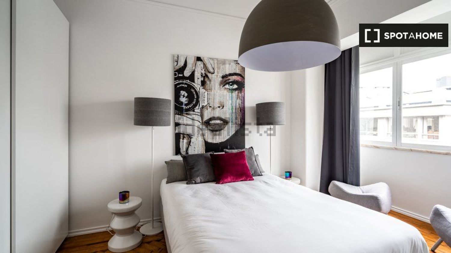 出租公寓 t2Calçada Necessidades - 卧室