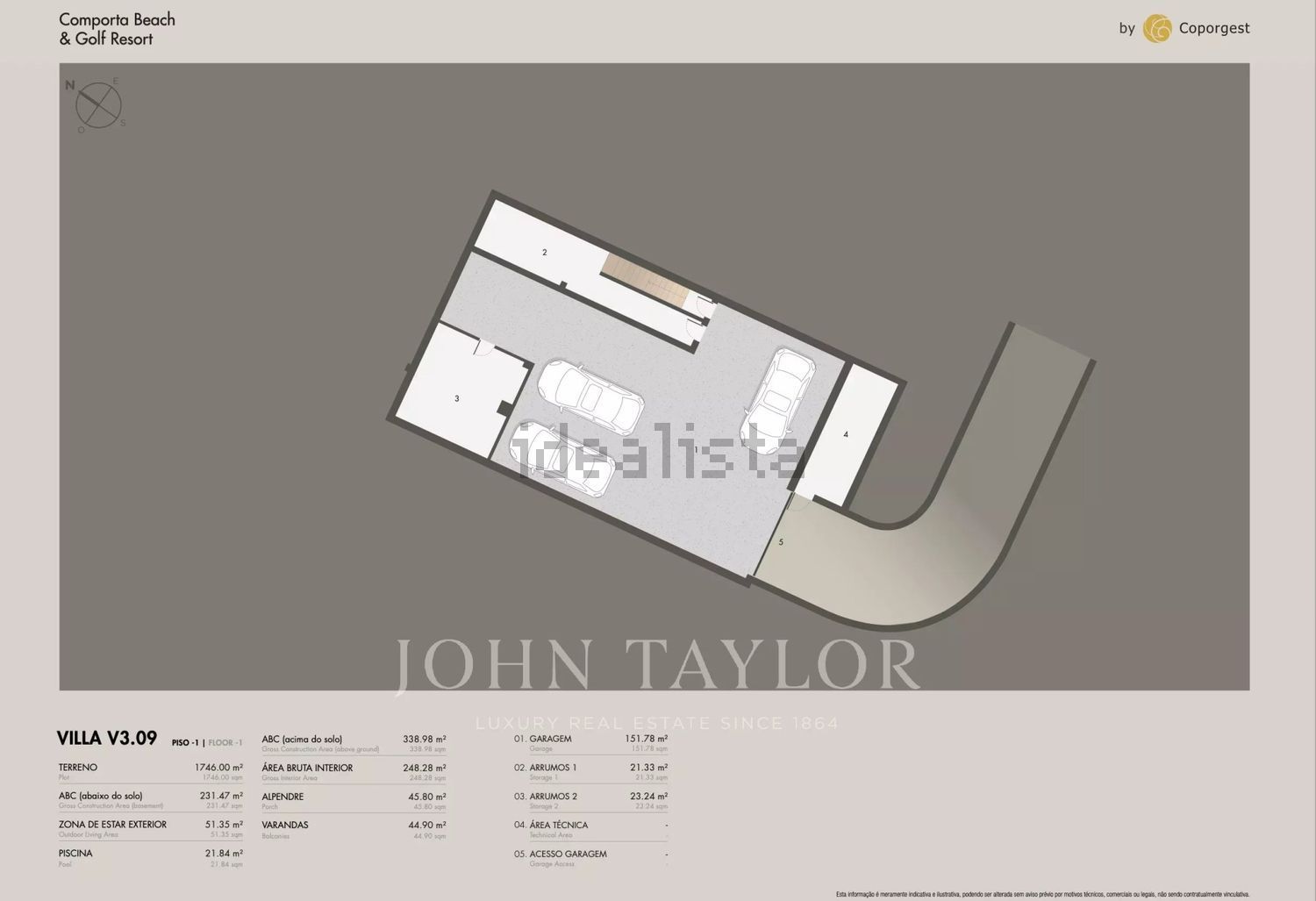 小楼房或独栋别墅出售Comporta - 平面图