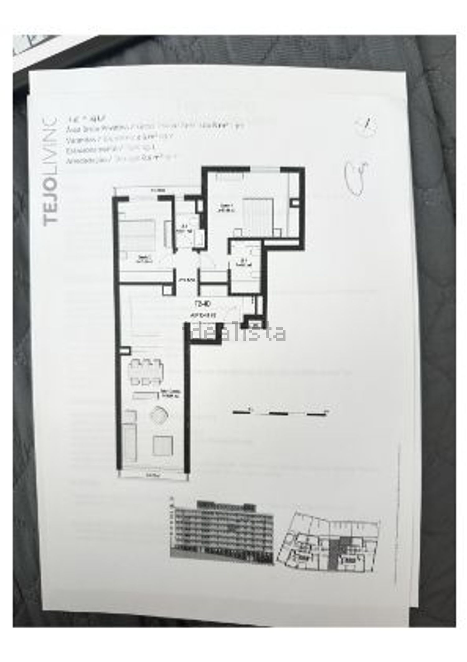 公寓 t2出售在Rua de Santa Engrácia, 6 - 平面图