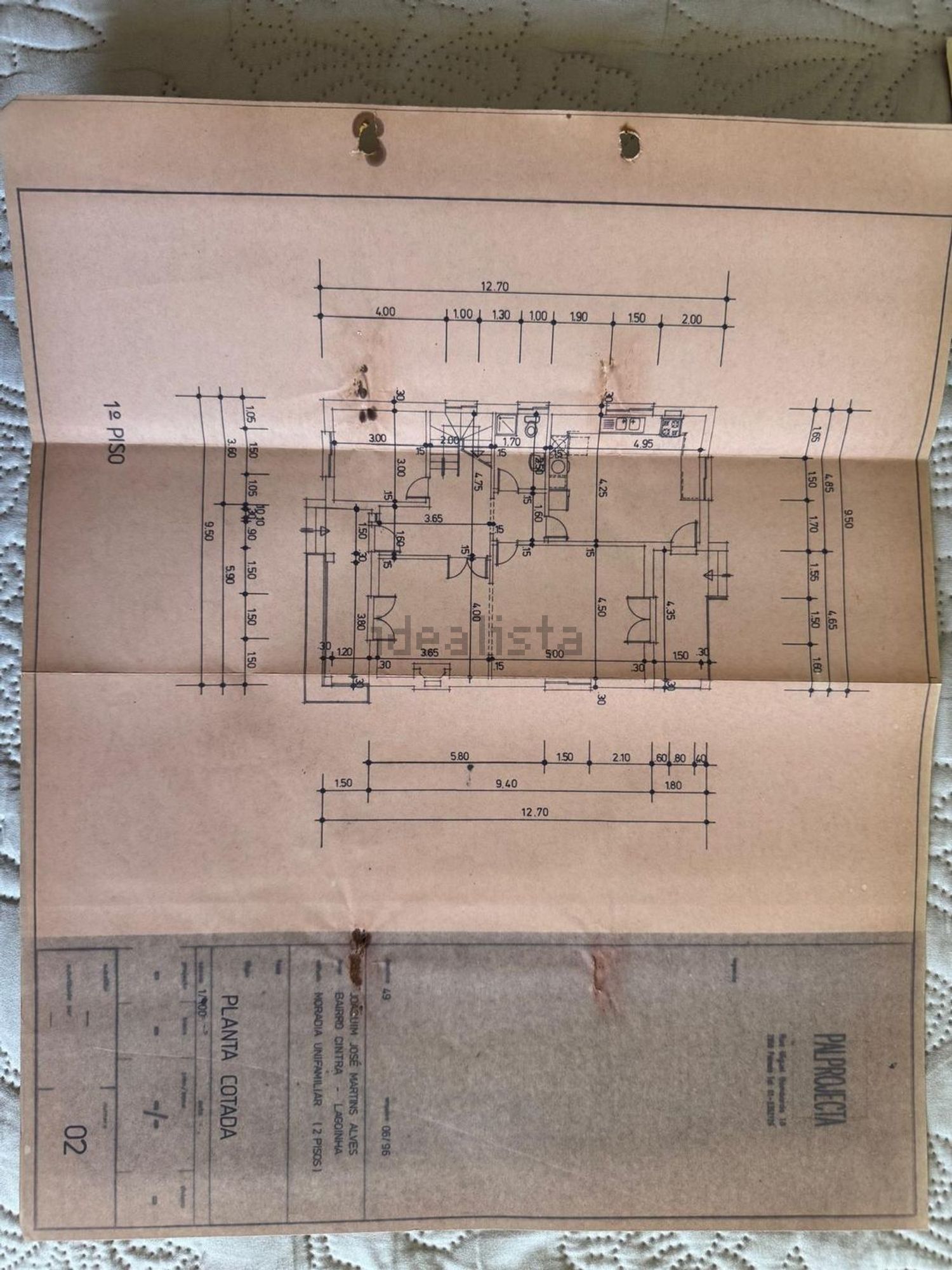 小楼房或独栋别墅出售在Lagoinha - Vale de Touros - 平面图